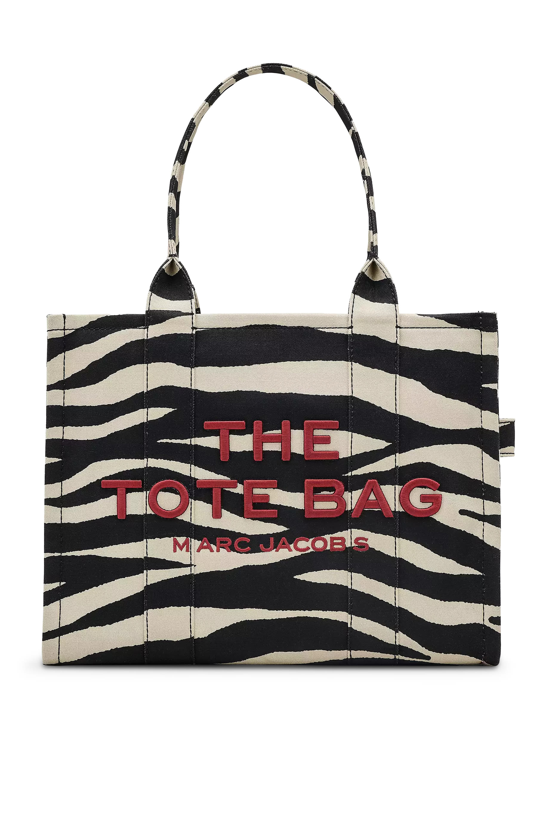 Zebra Canvas Large Tote Bag