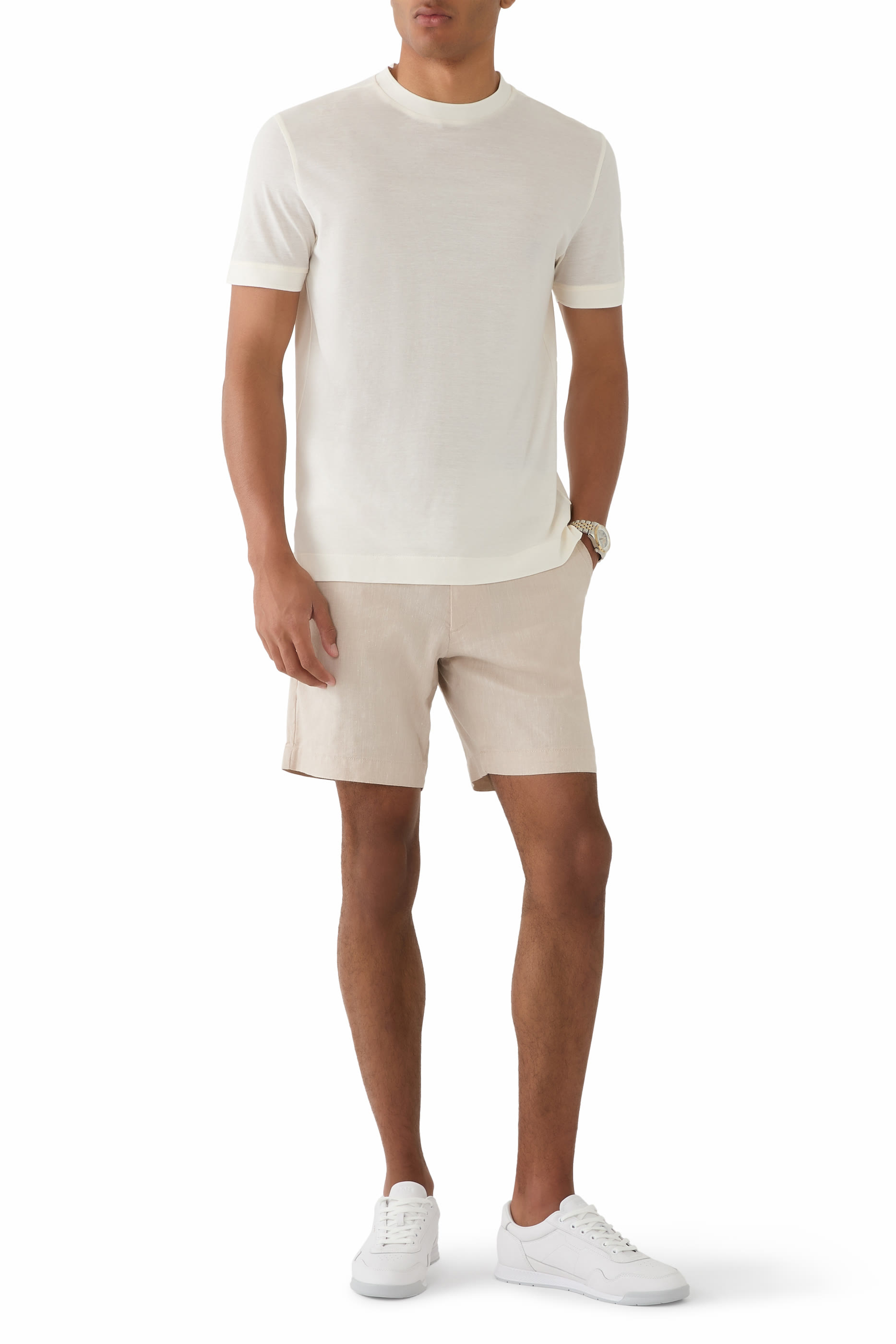 Nappa-Leather Sneakers