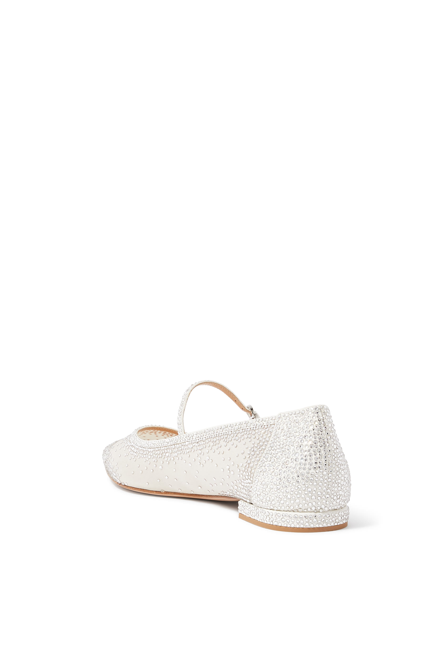 Rania Suede Organza Ballerinas
