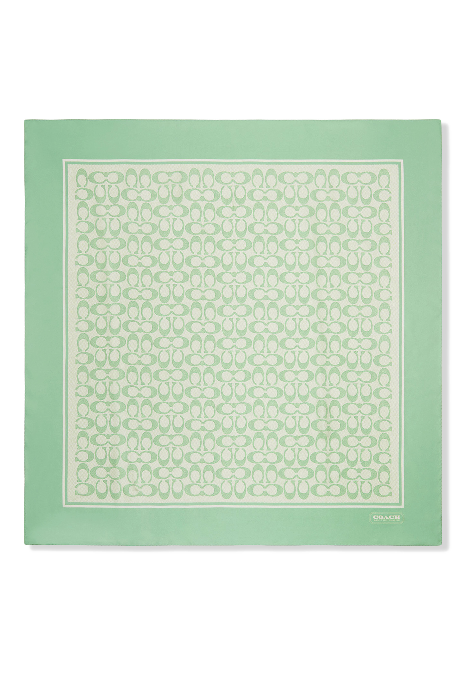 Vintage Signature Print Silk Square Scarf