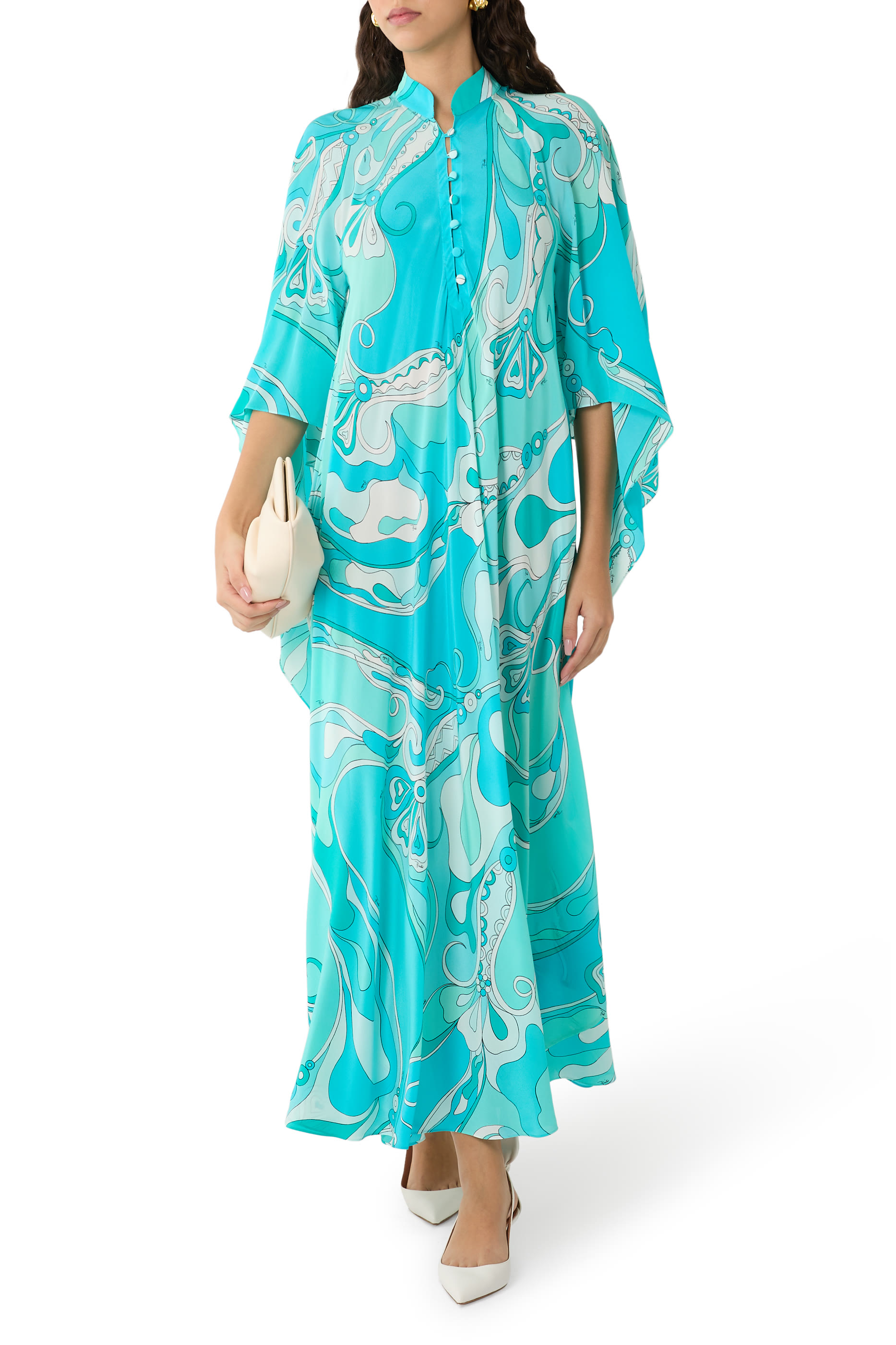 Iride-Print Kaftan