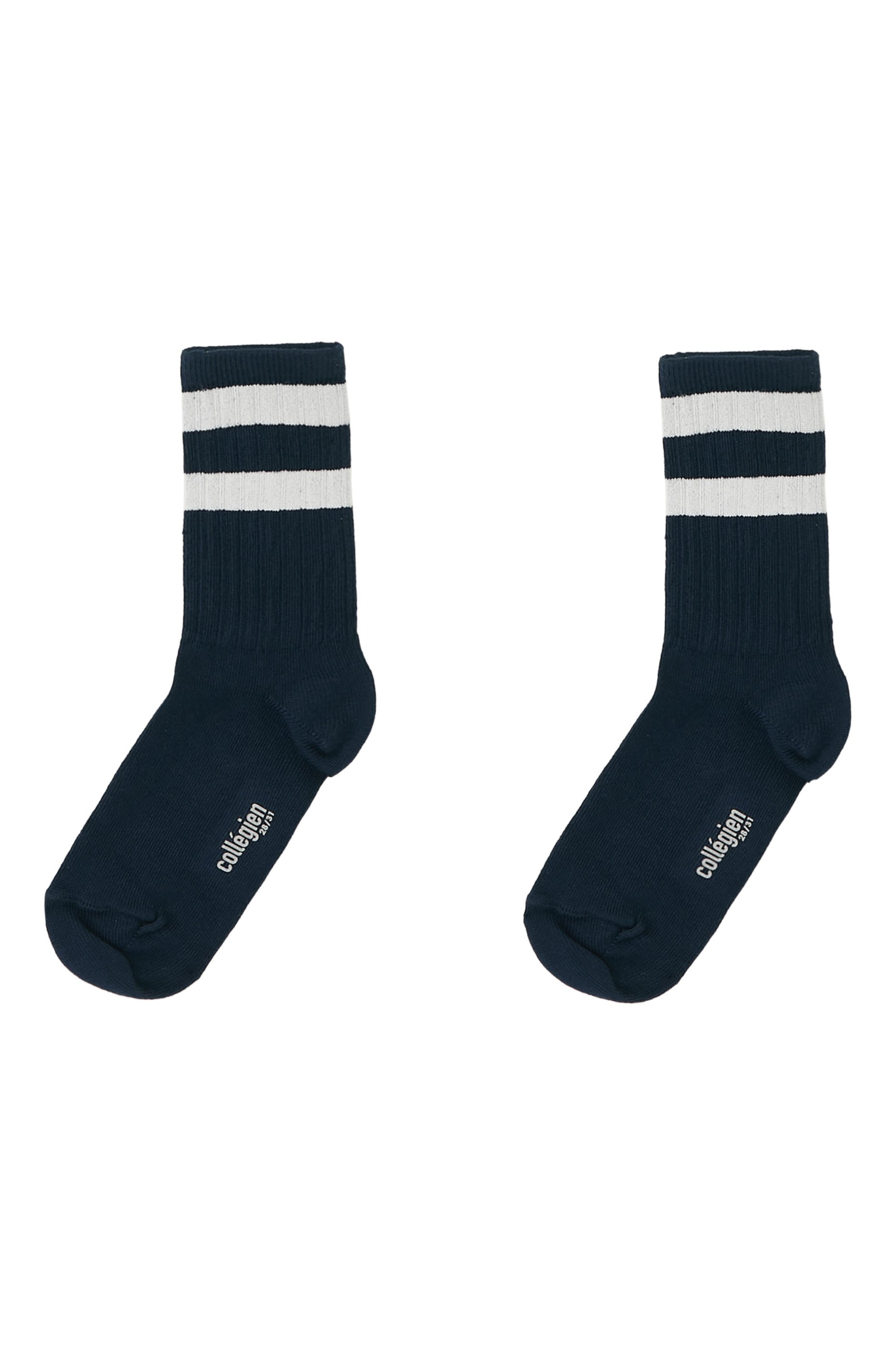 Kids Nico Ribbed Varsity Crew Socks