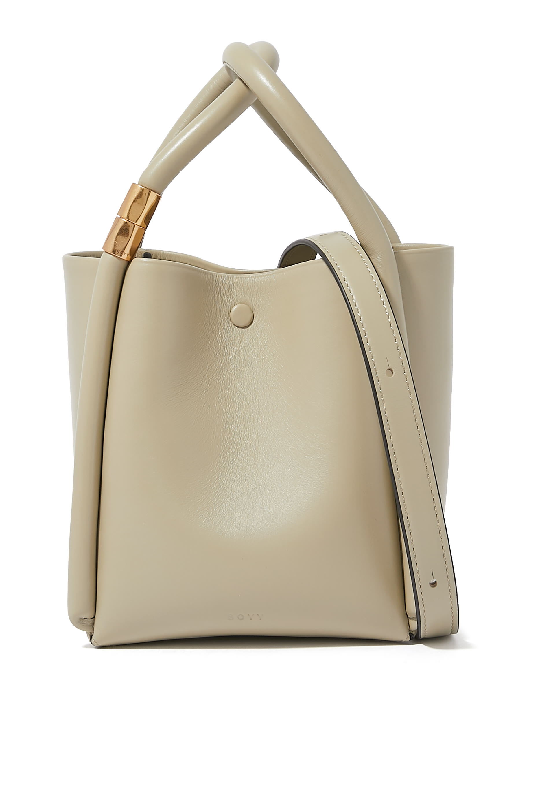 Lotus 14 Leather Top-Handle Bag