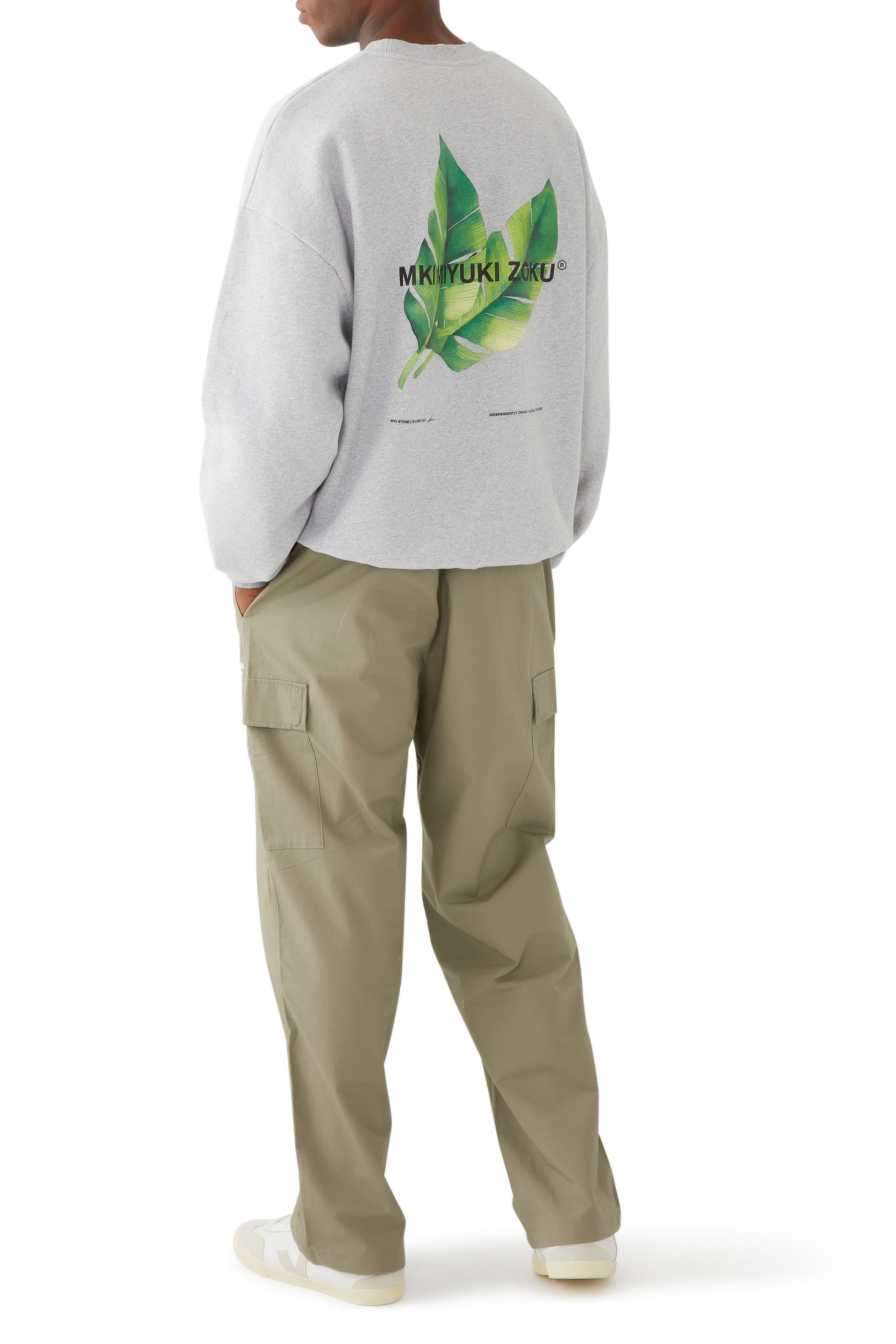 Logo-Print Cotton-Blend Leaf Sweatshirt