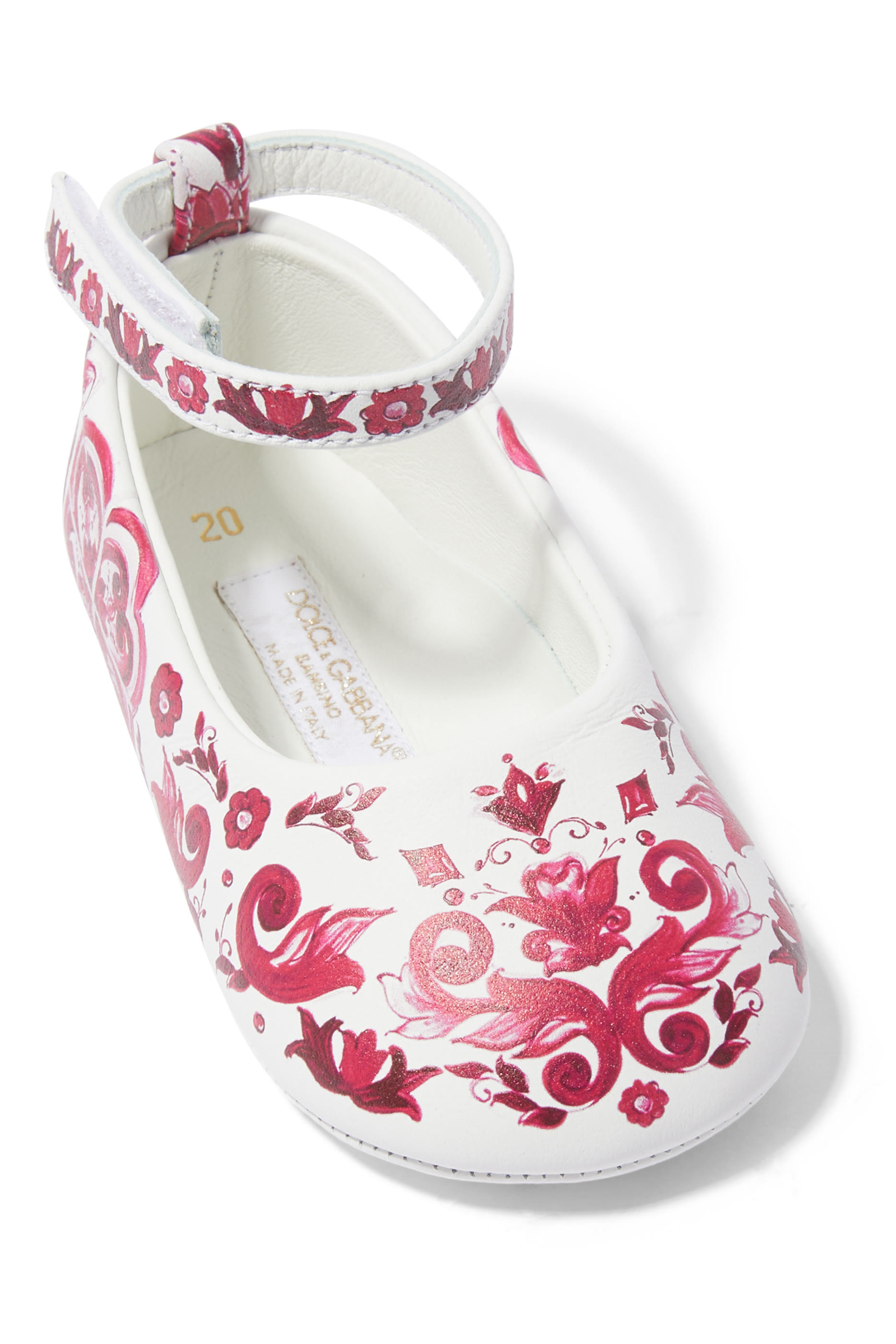 Kids Newborn Majolica-Printed Nappa Ballet Flats