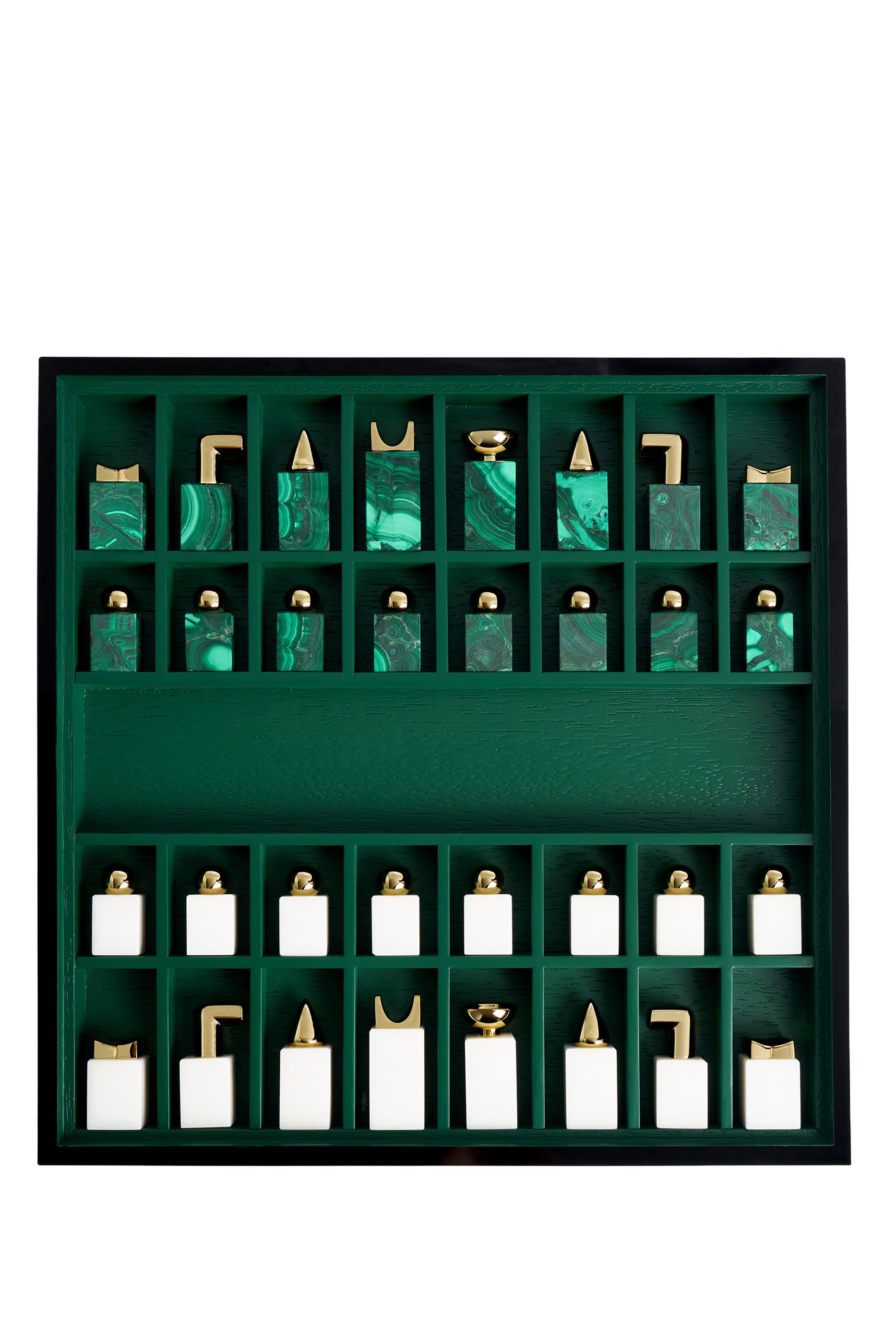 Malachite Chess Set
