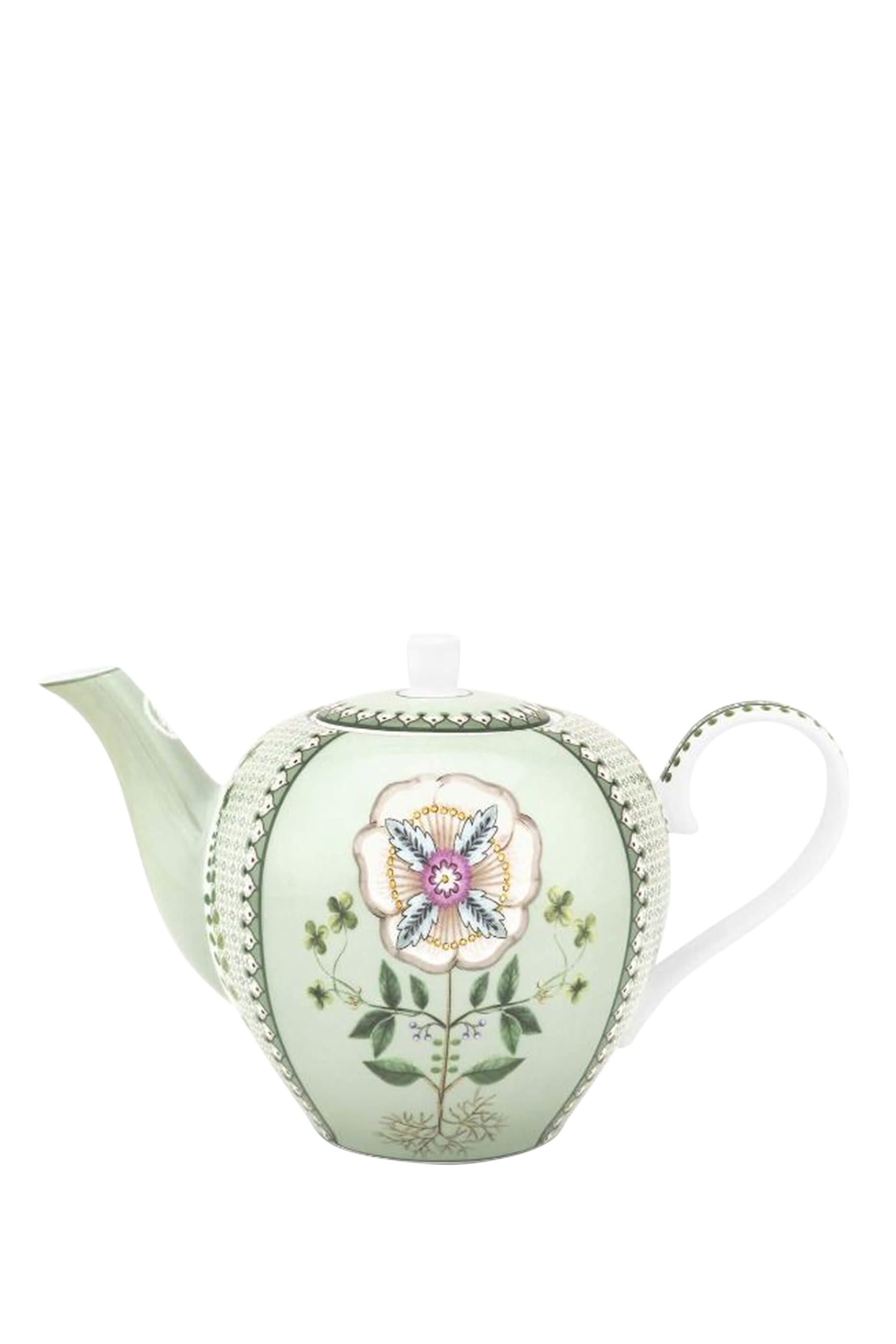 Lily & Lotus Tiles Tea Pot