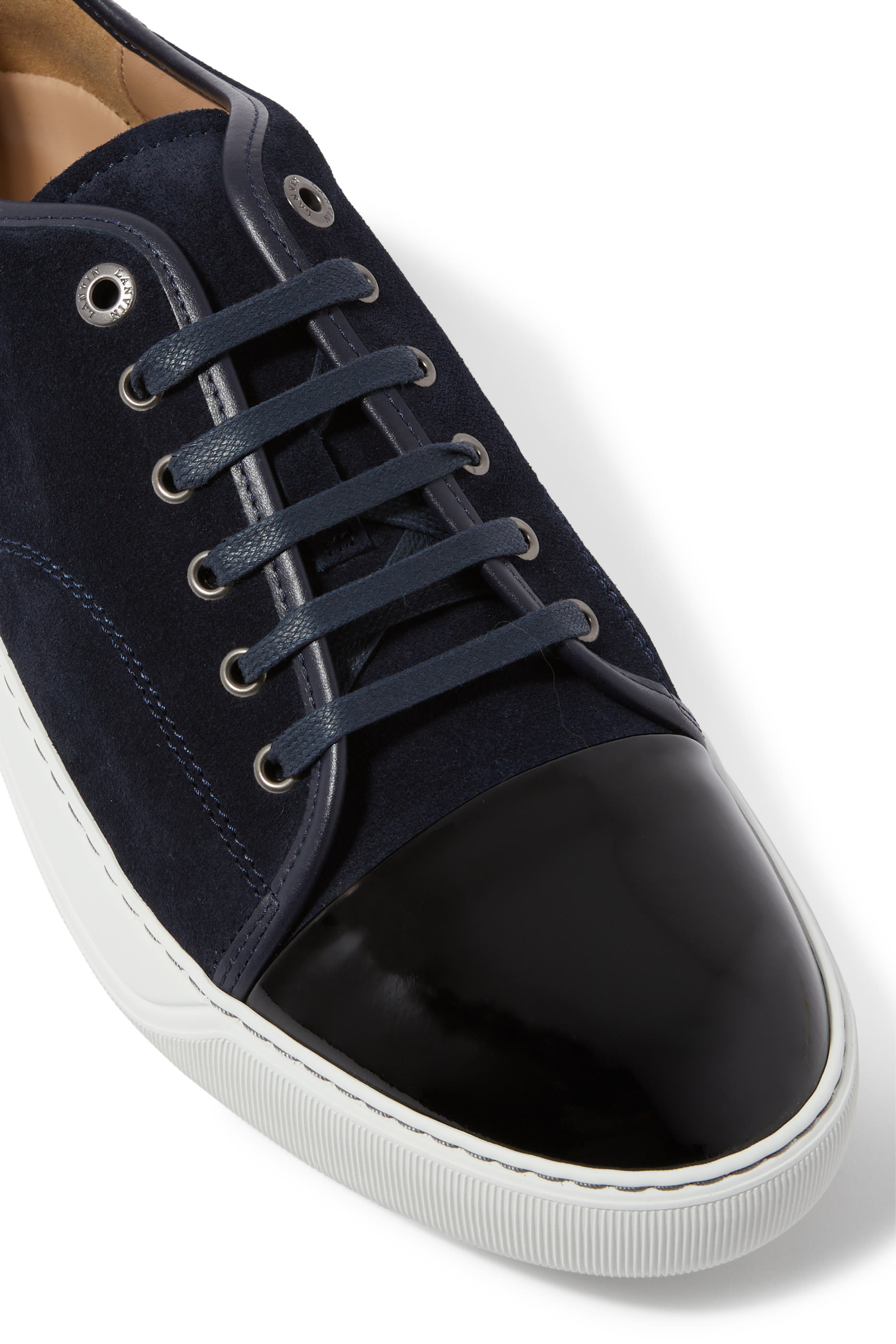 DBB1 Suede and Patent Leather Sneakers