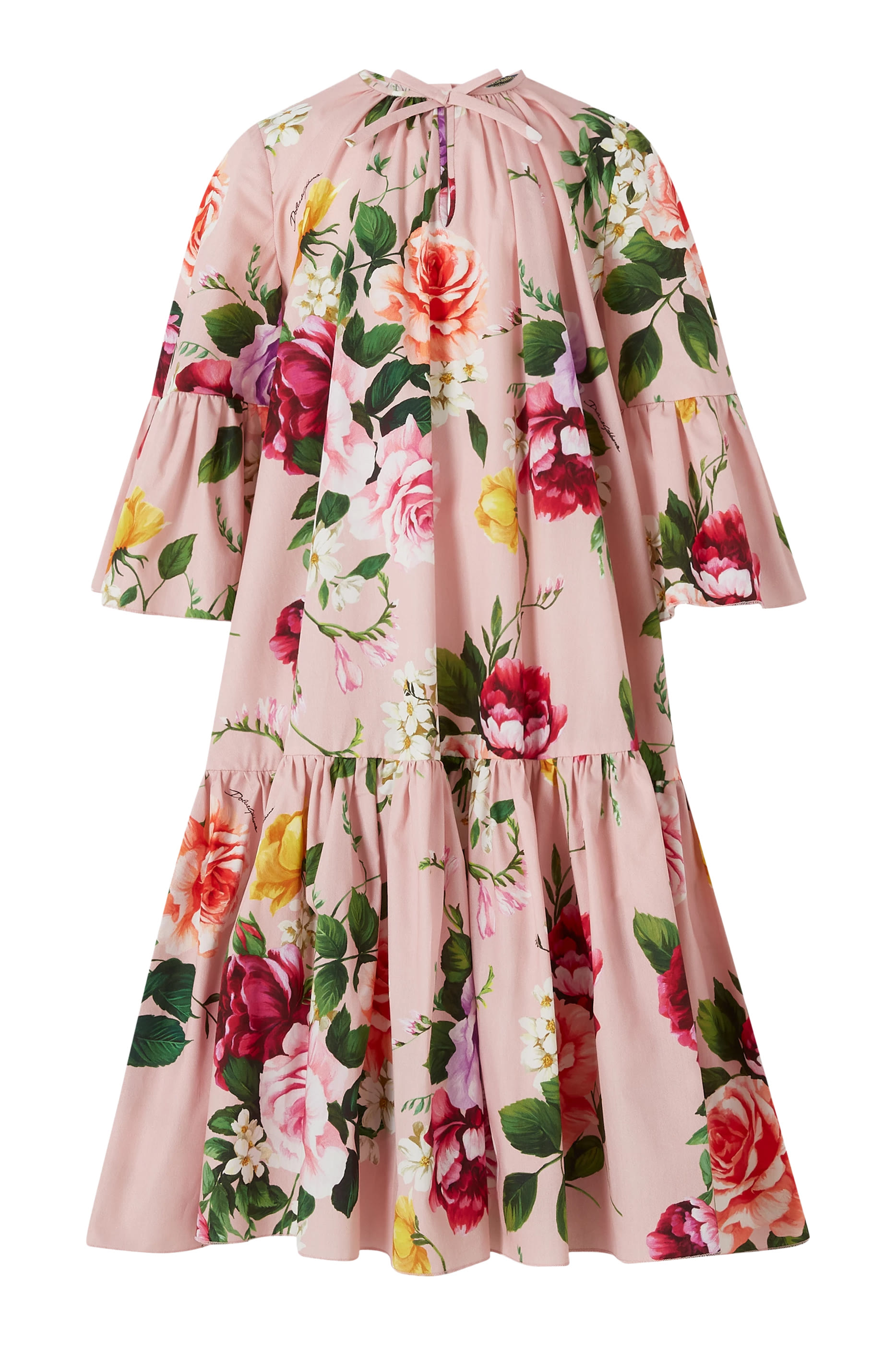 Kids Floral Cotton Poplin Dress