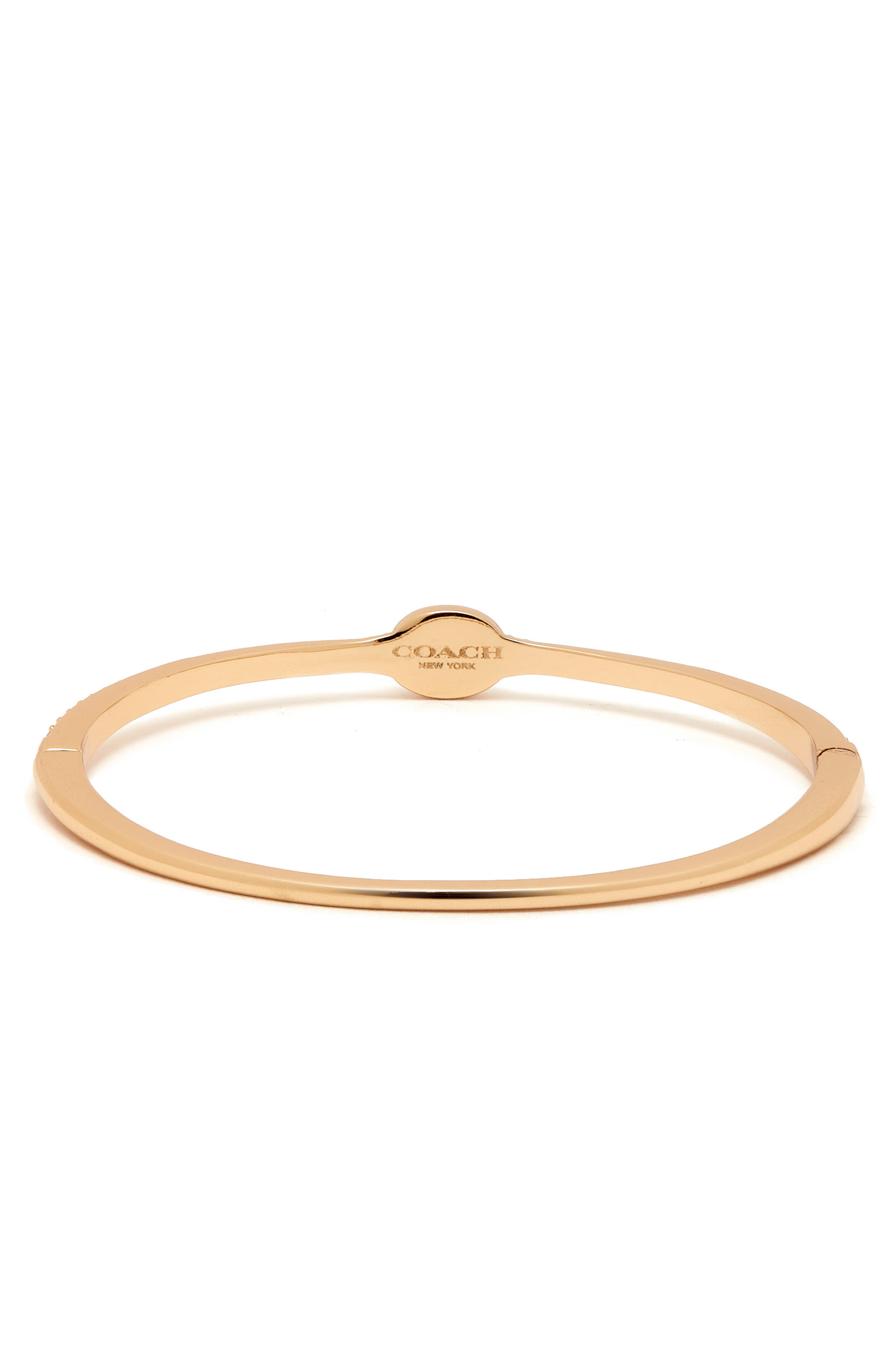 Signature Logo Pave Hinged Bangle