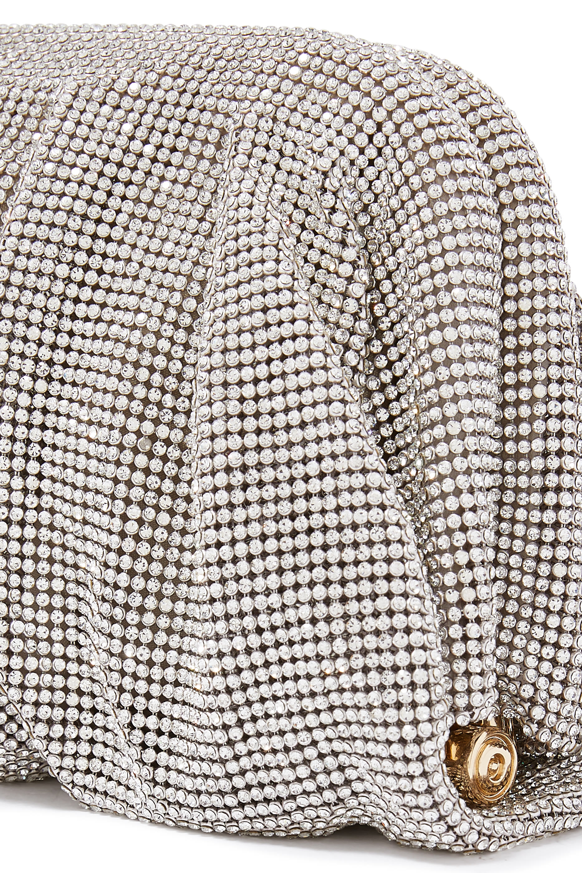 Venus La Grande Rhinstone Mesh Clutch