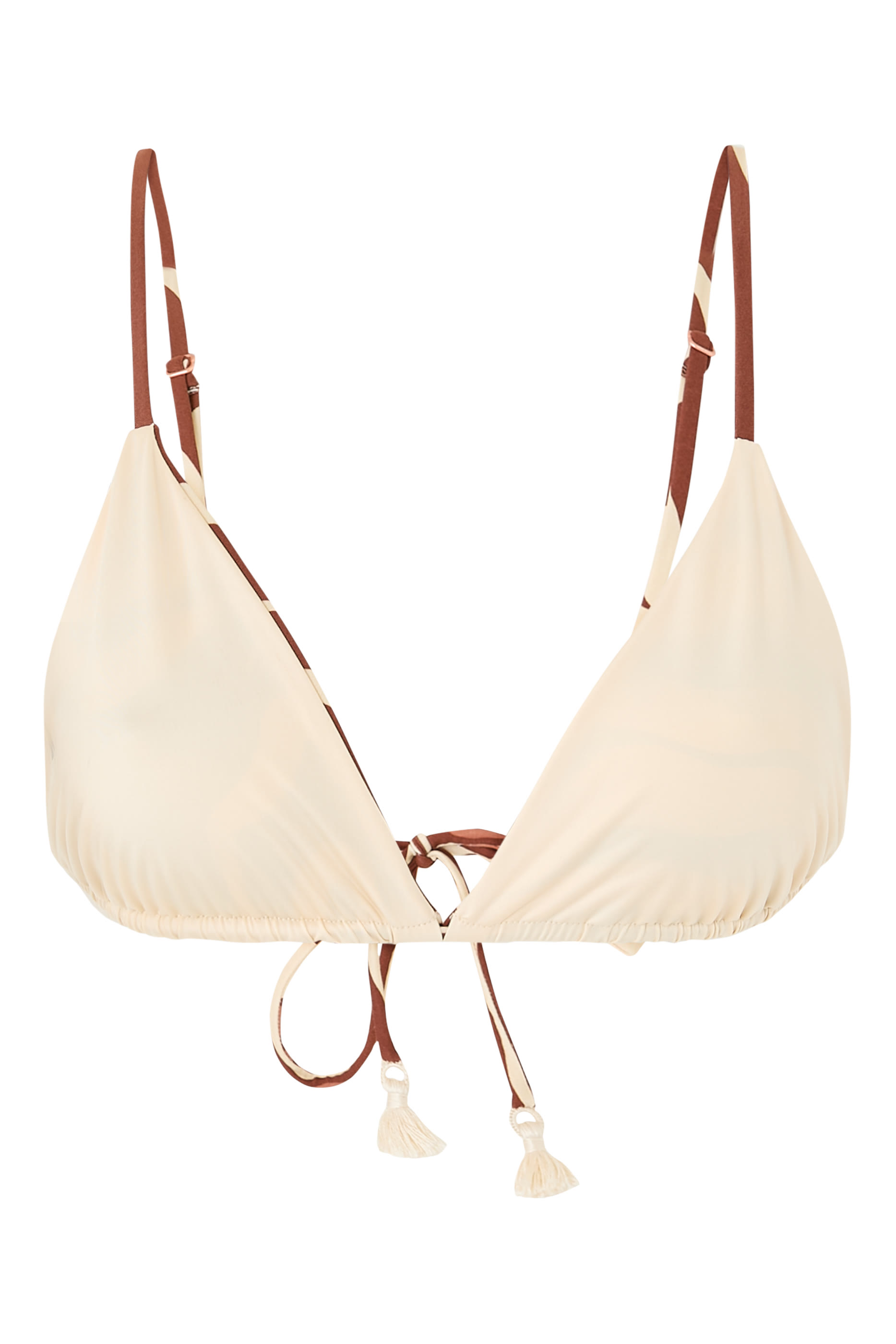 Zebra Konibo Triangle Bikini Top