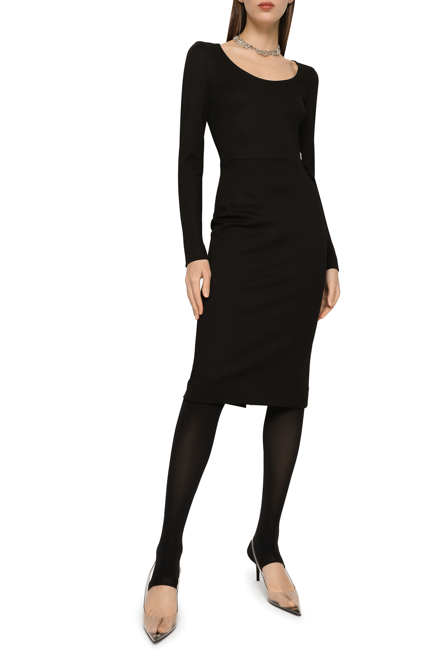 Sleeveless Milano Rib Midi Dress