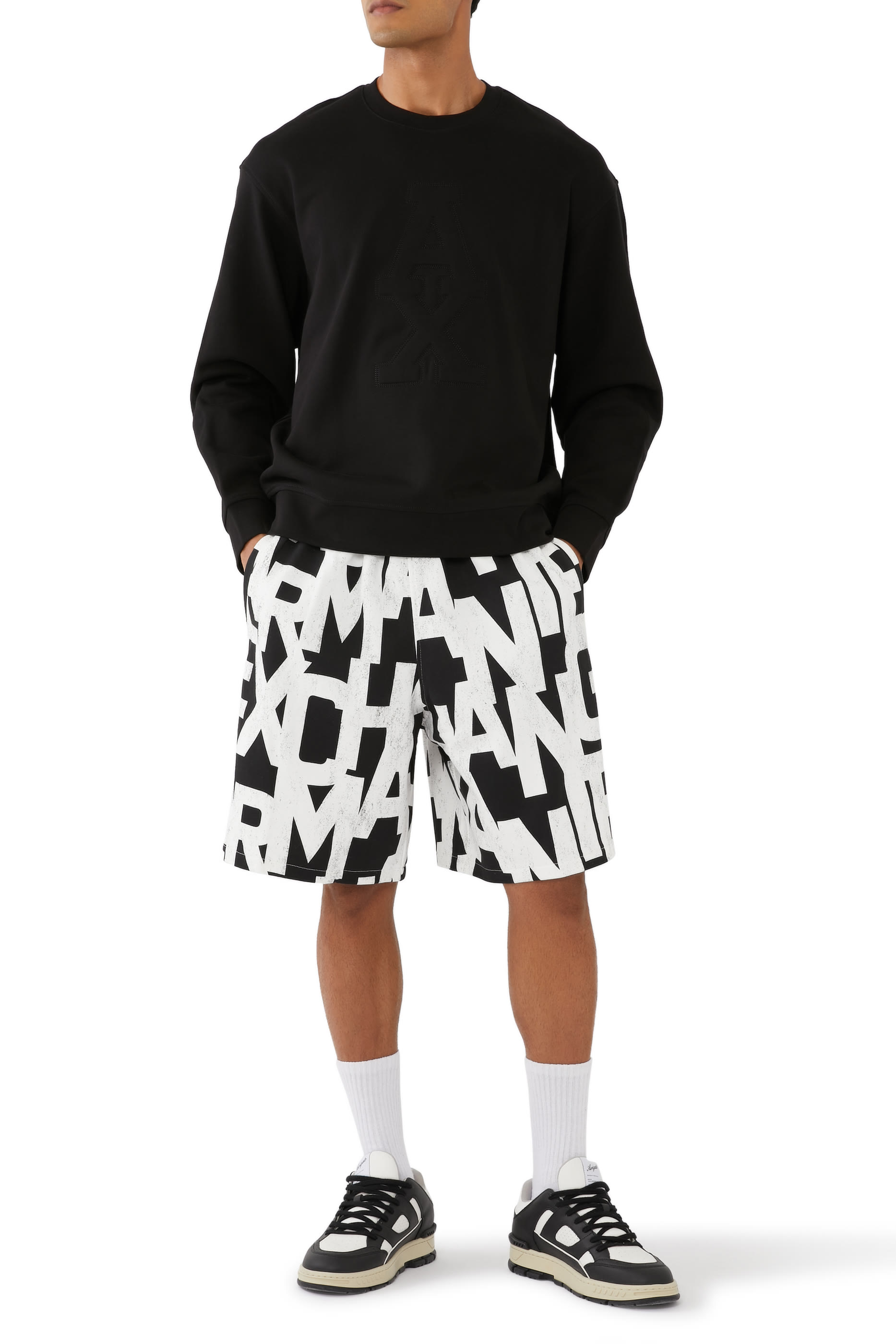 AX Logo Crew Neck Sweatshirt