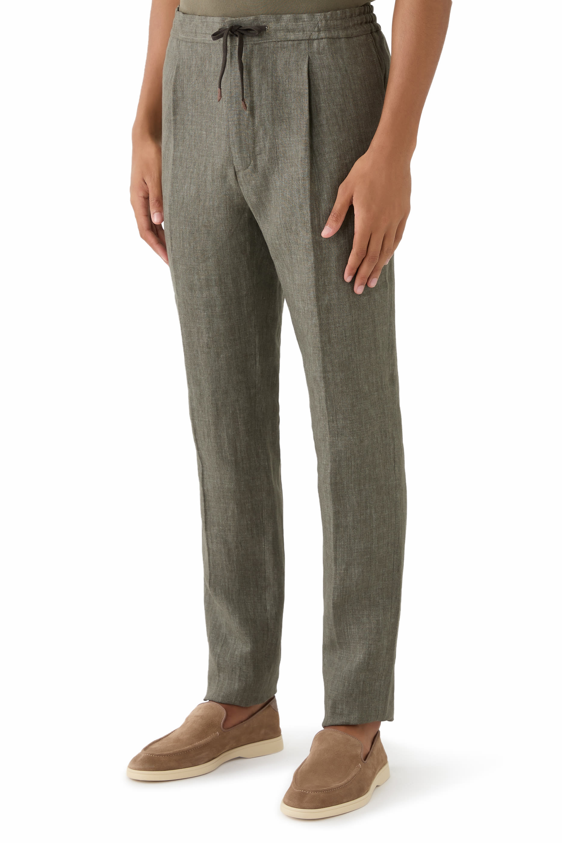 Incotex Tapered-Fit Wool Seersucker Pants