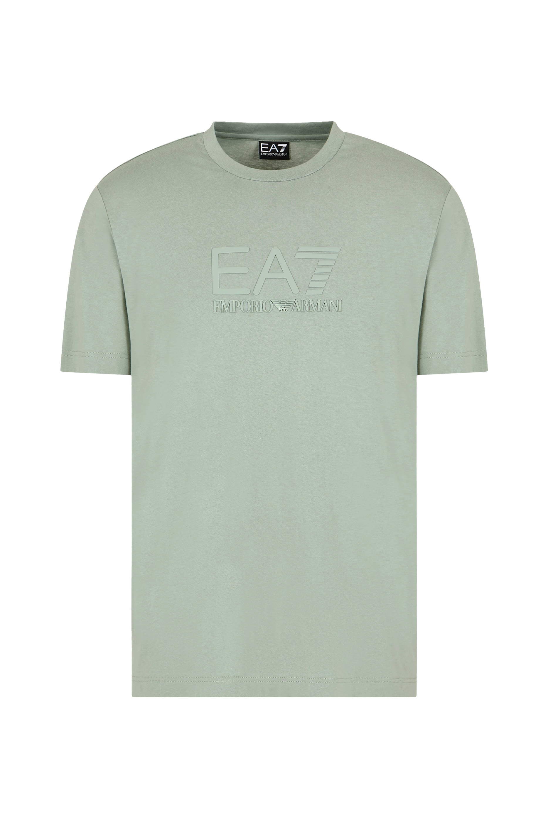 EA7 Logo Cotton T-Shirt