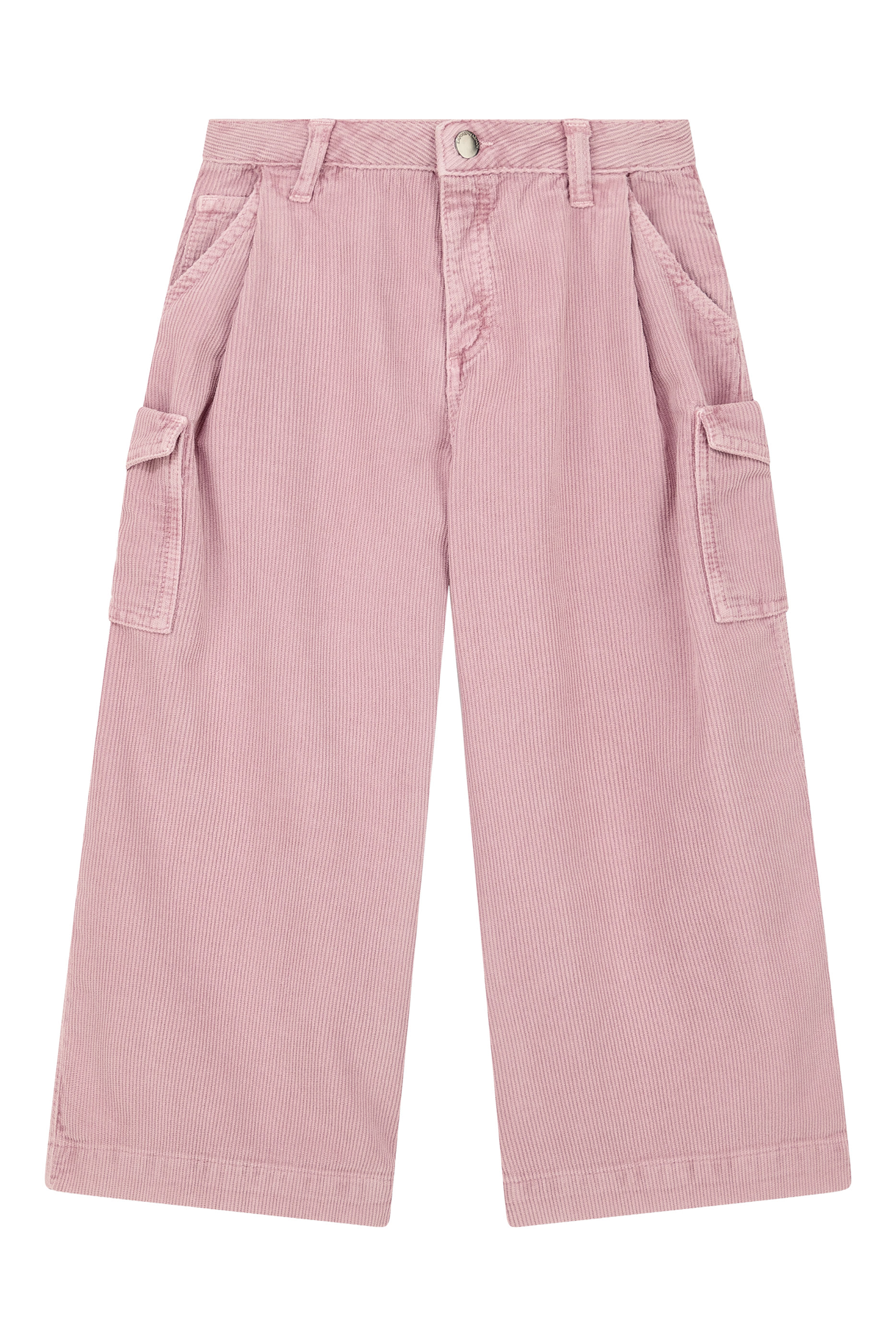 Kids Corduroy Cargo Pocket Five-Pocket Trousers
