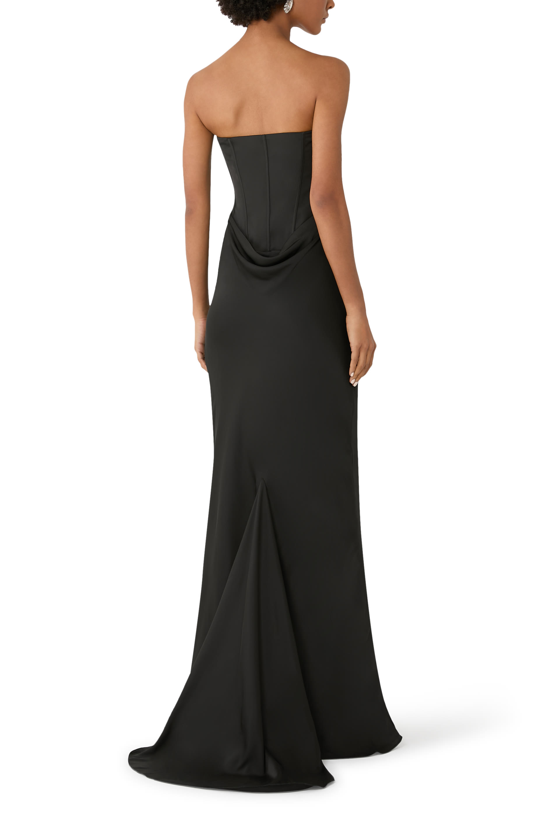 Satin Corset Maxi Dress