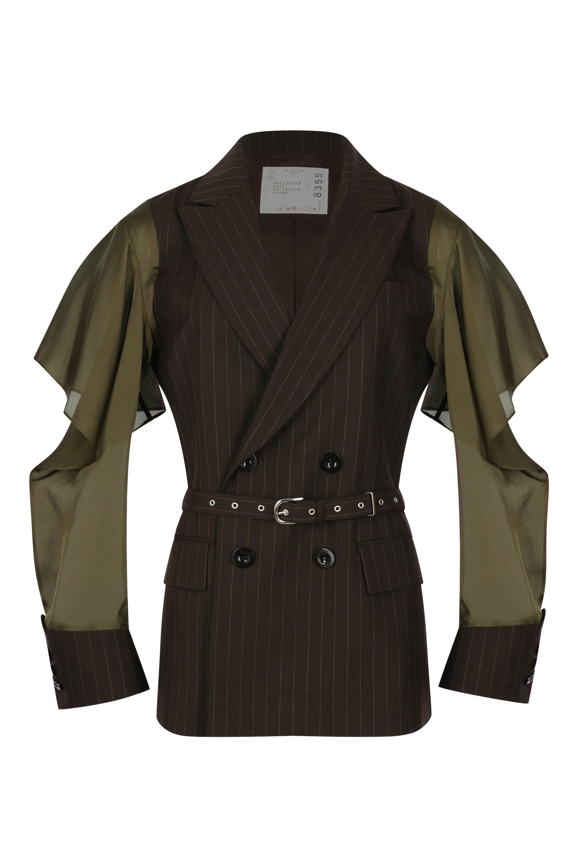 Stripe Belted Jacket