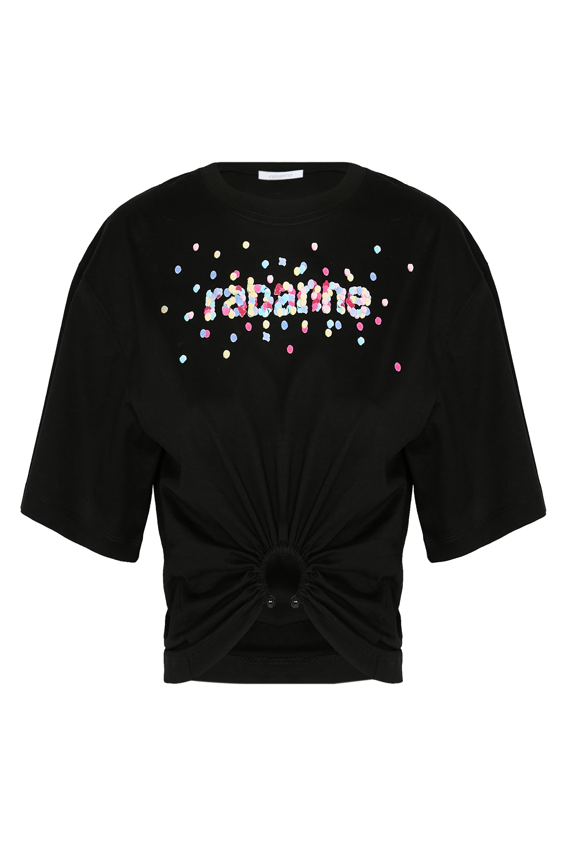 Appliqu&eacute;-Logo Crop T-shirt