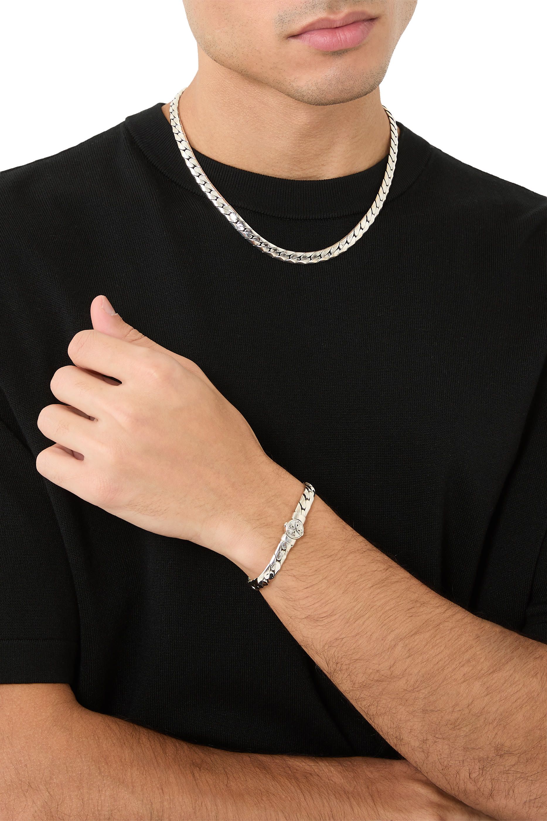  Herringbone Chain Logo Bracelet