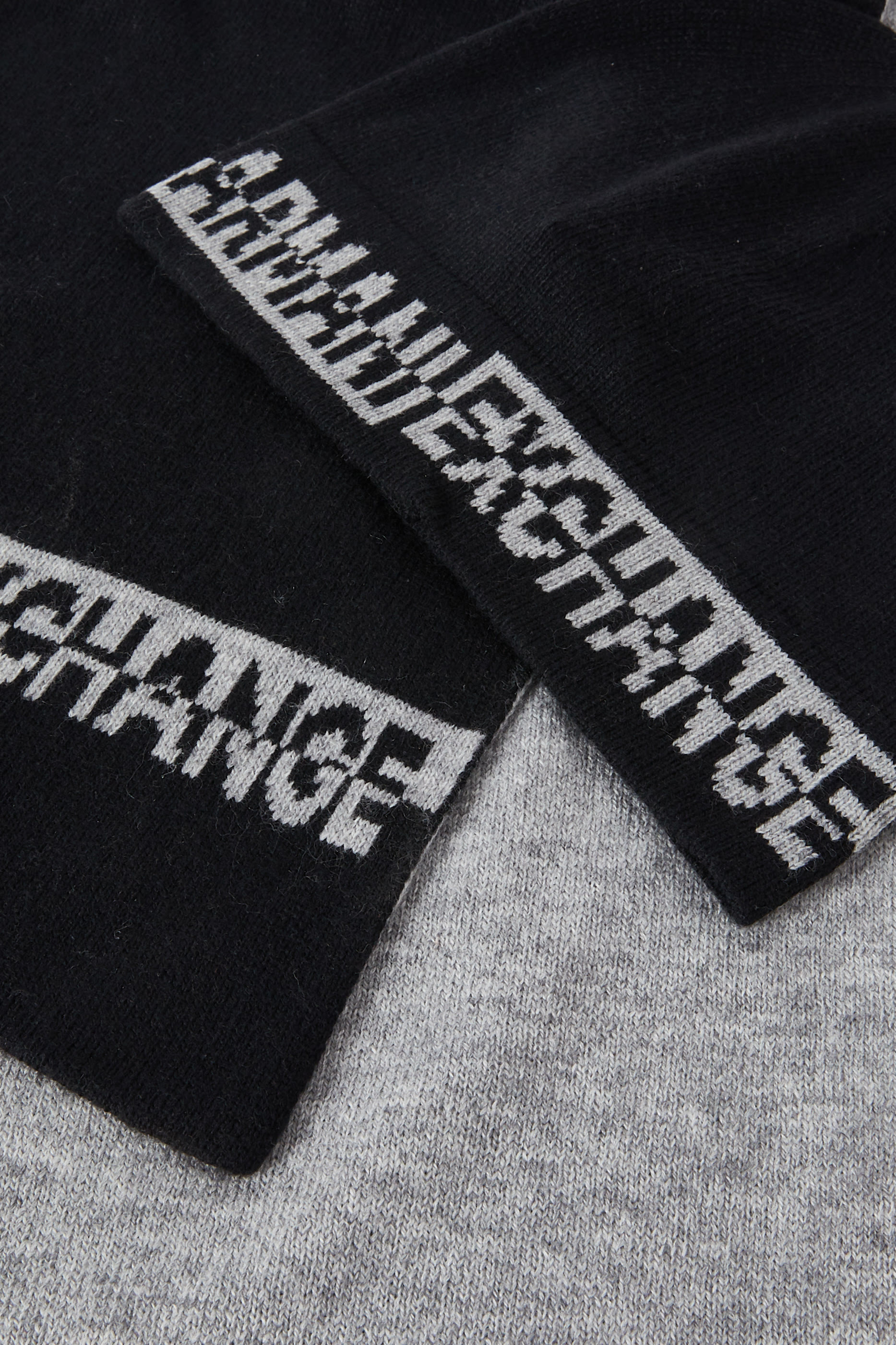 Intarsia-Knit Scarf and Beanie Set