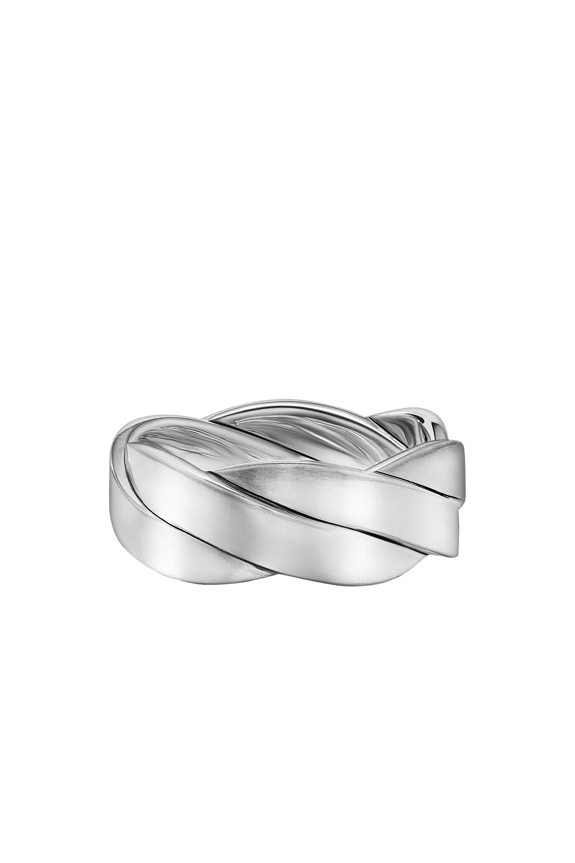 Streamline® Two Row Band Ring, Sterling Silver & Diamonds