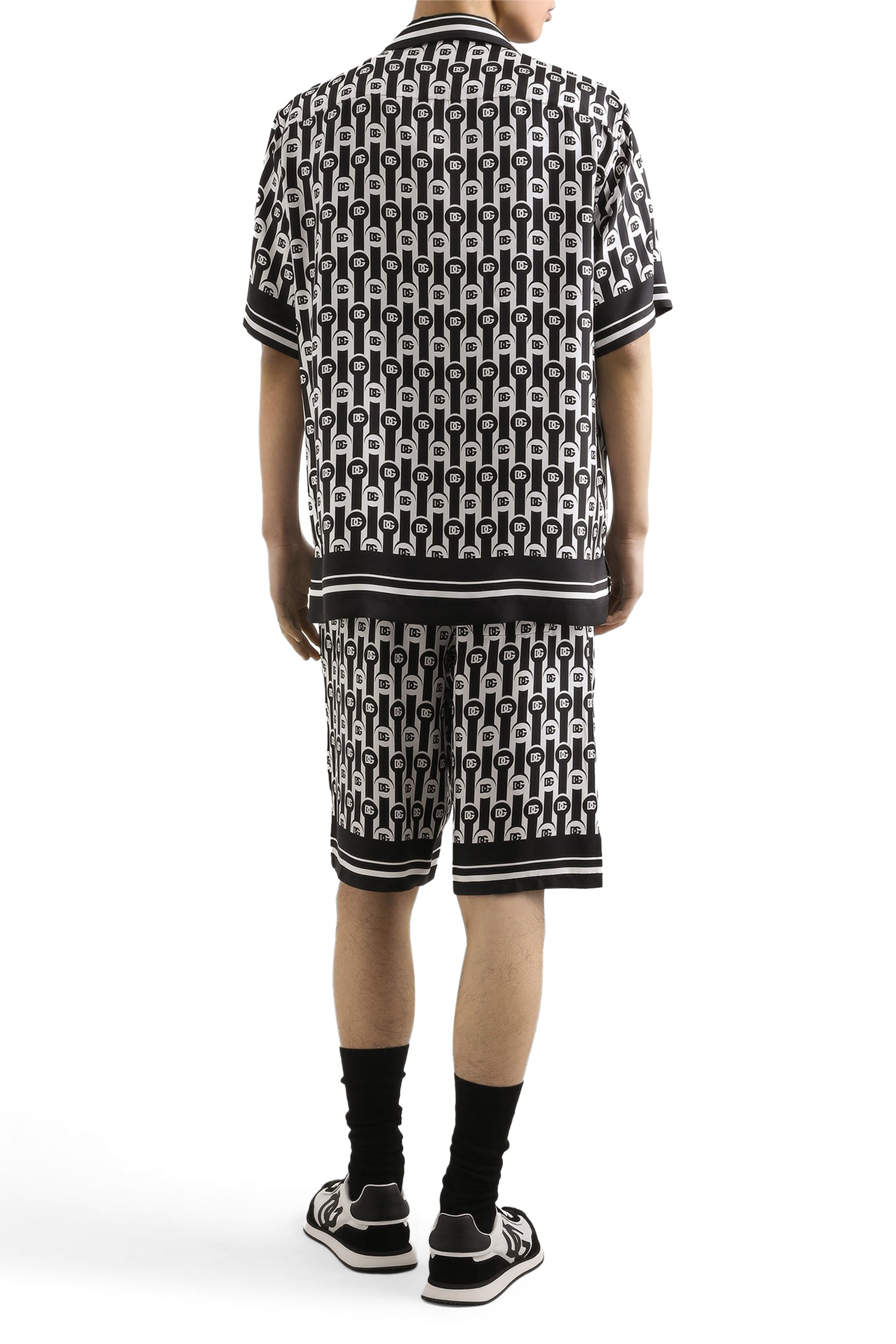 Logo-Print Patterned Shorts