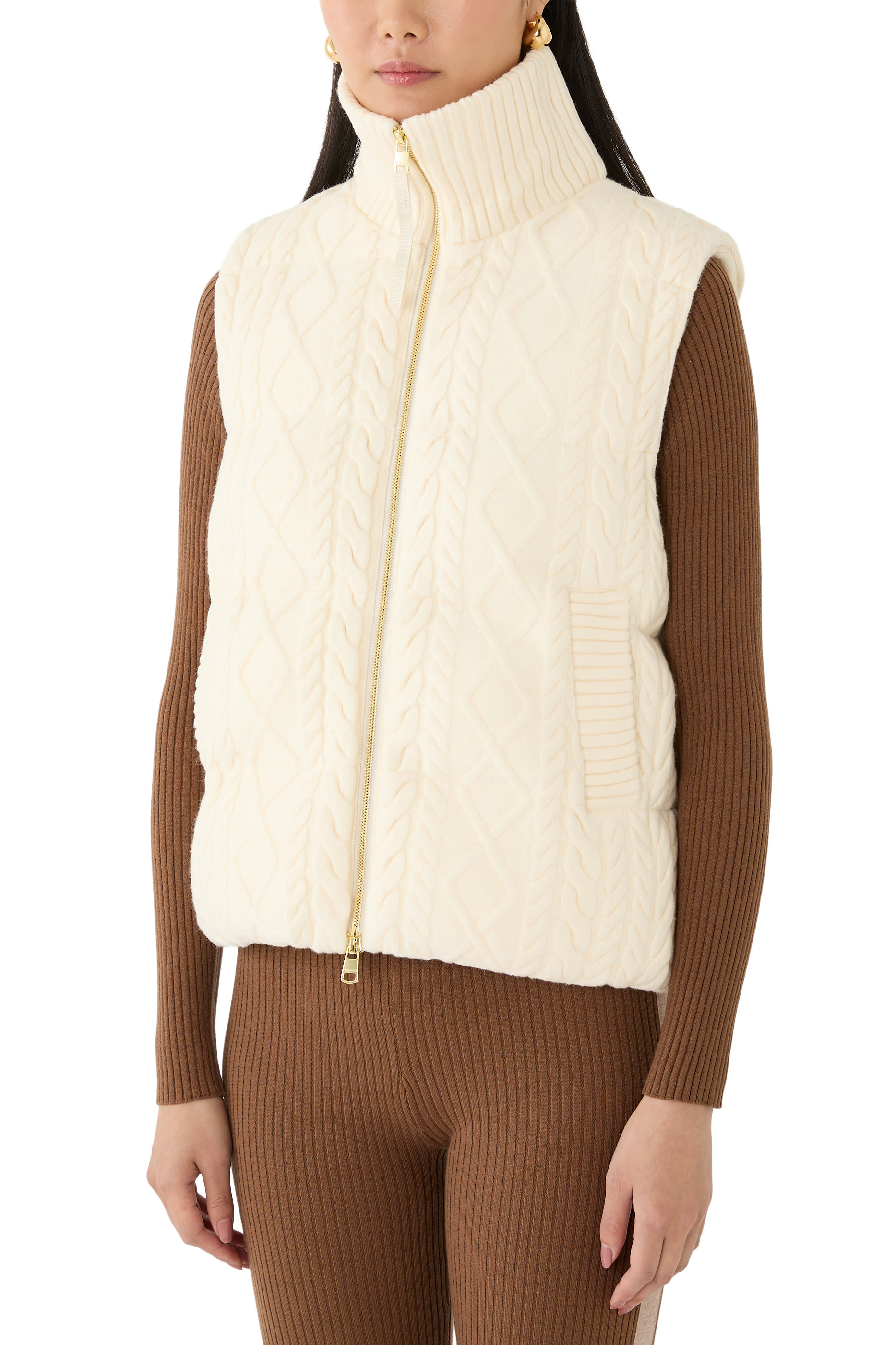 Irina Cable-Knit Gilet