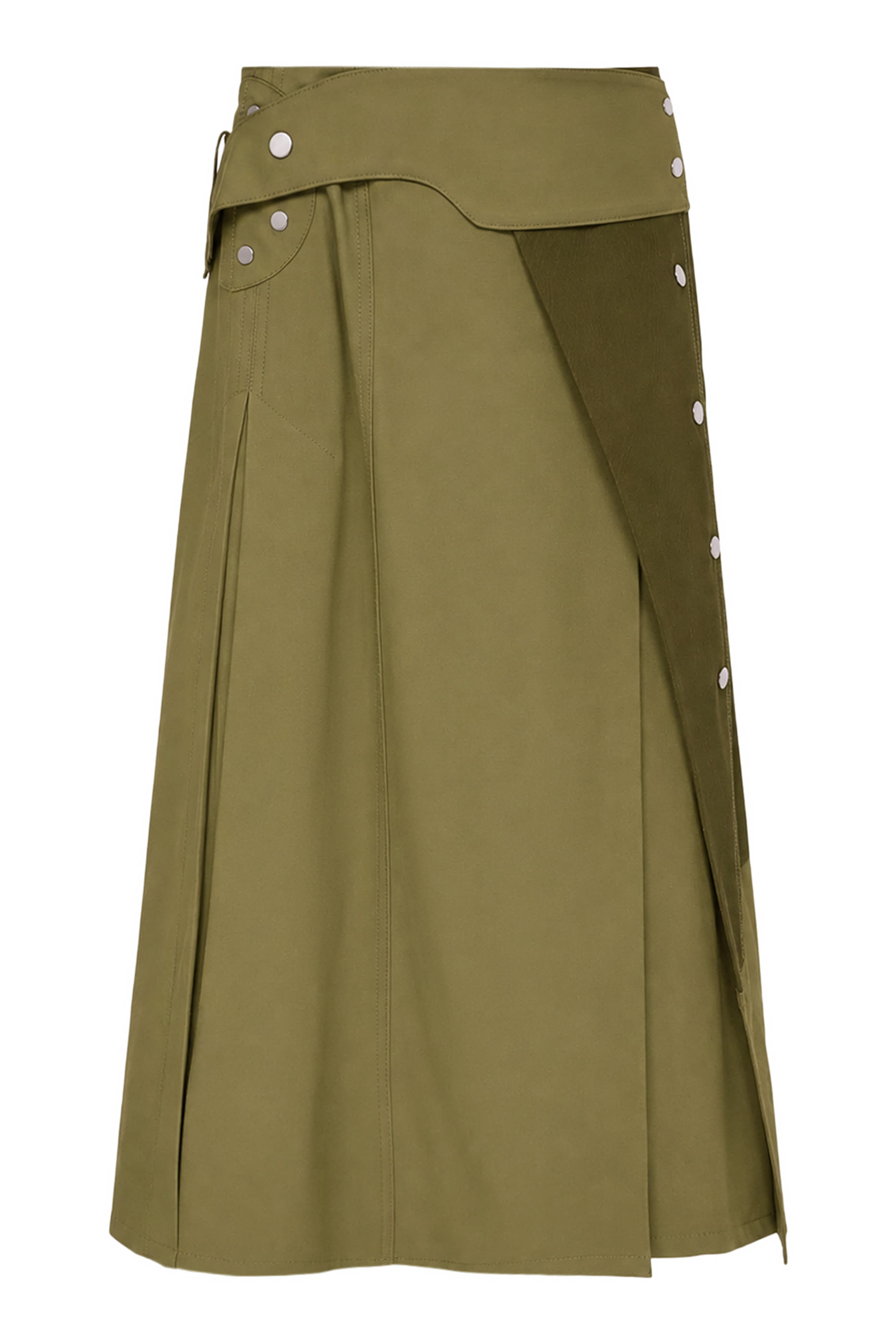 Belted Wrap Utility Skirt