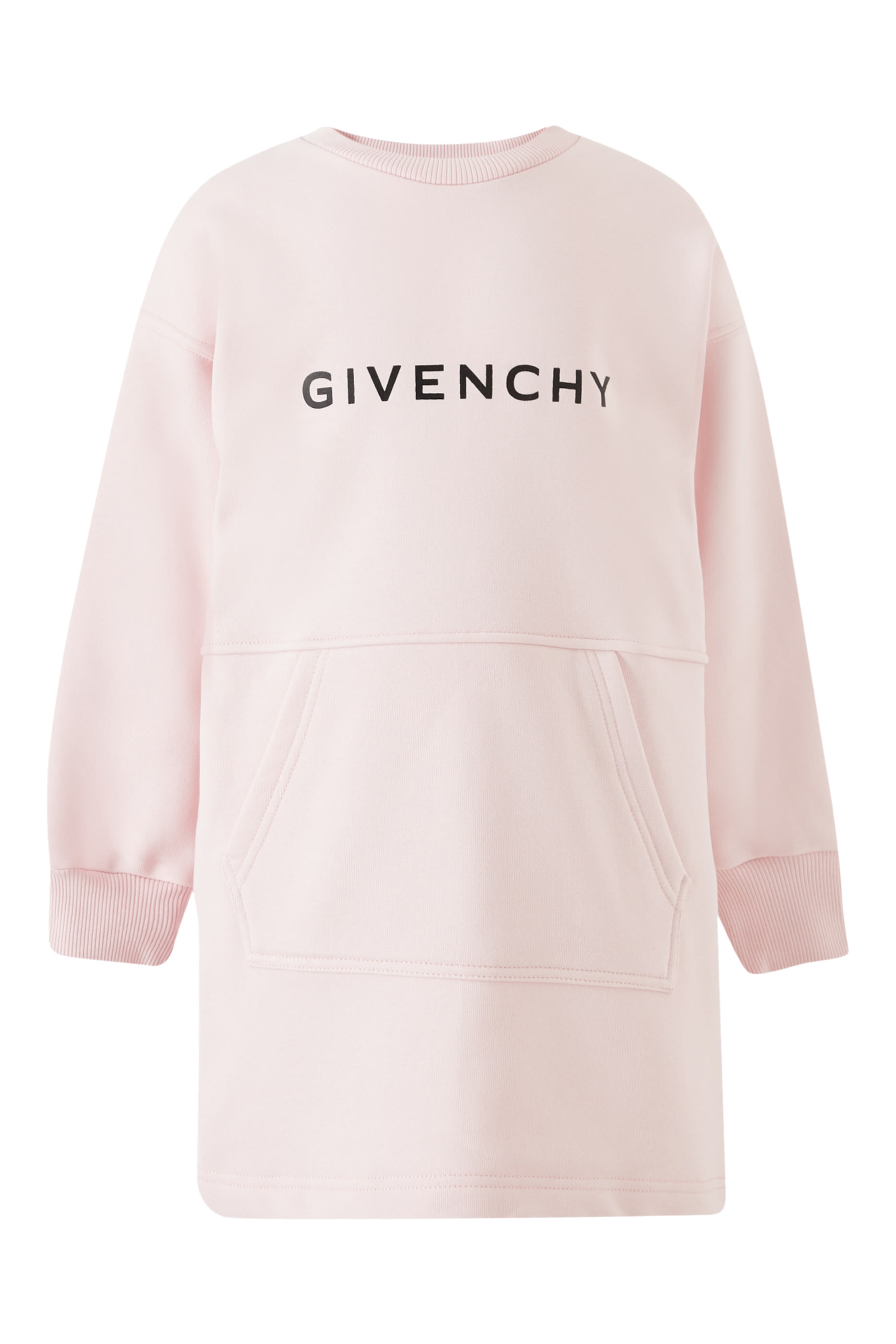 Kids Logo Dress with Kangaroo Pockets