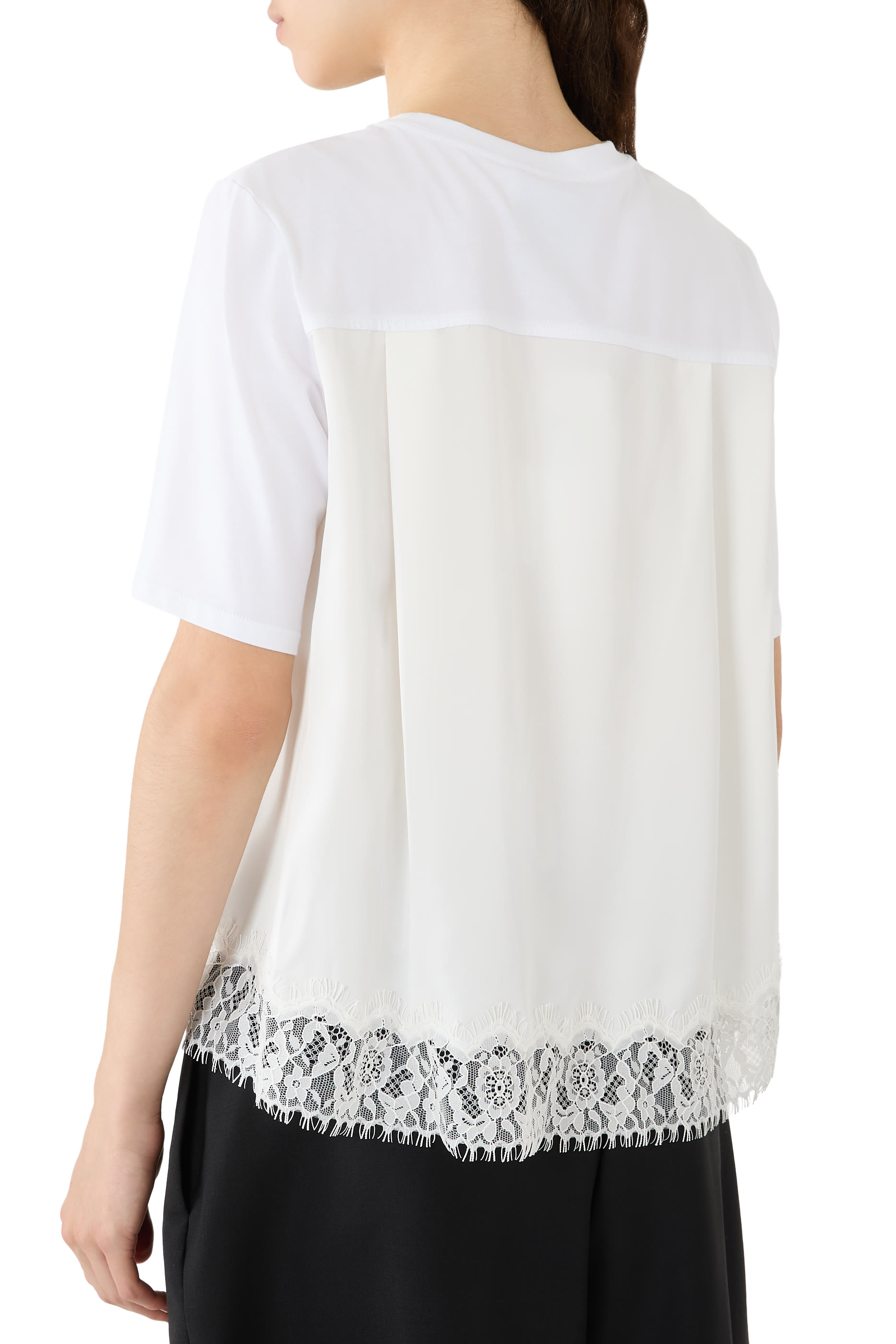 Satin Lace Combo T-Shirt 