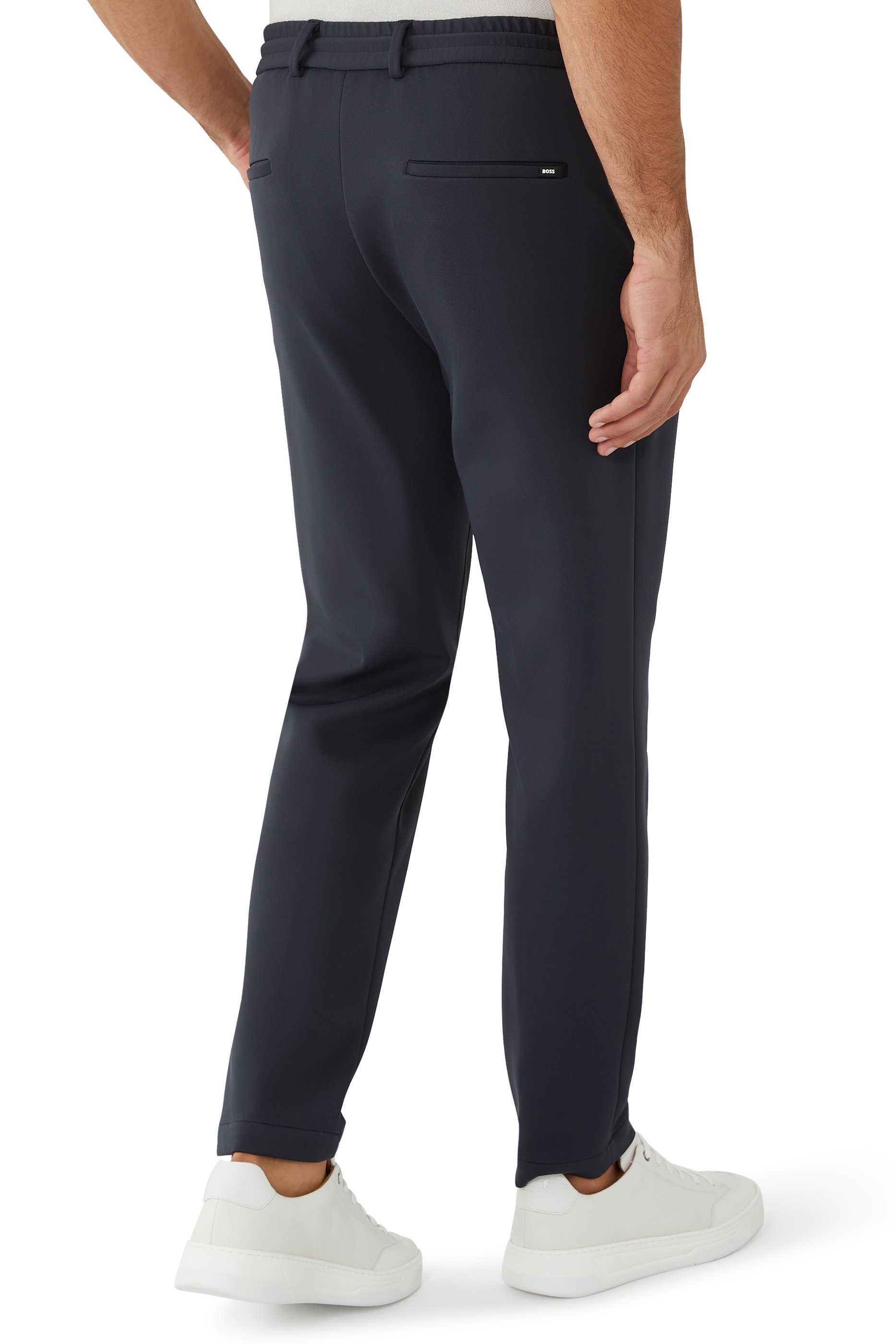 Slim Fit Stretch Cotton Trousers