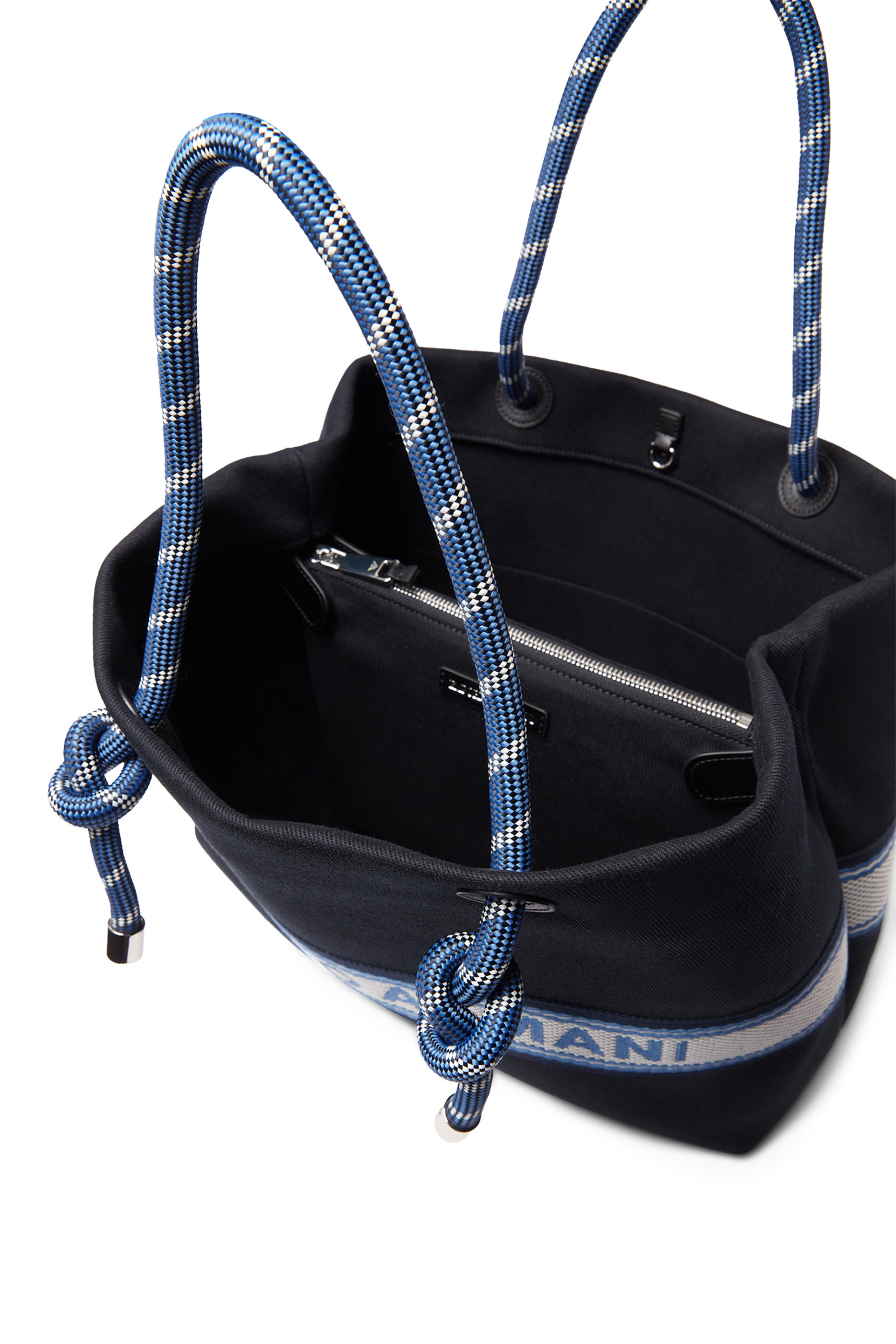 MyEA Logo-Tape Shopping Tote Bag