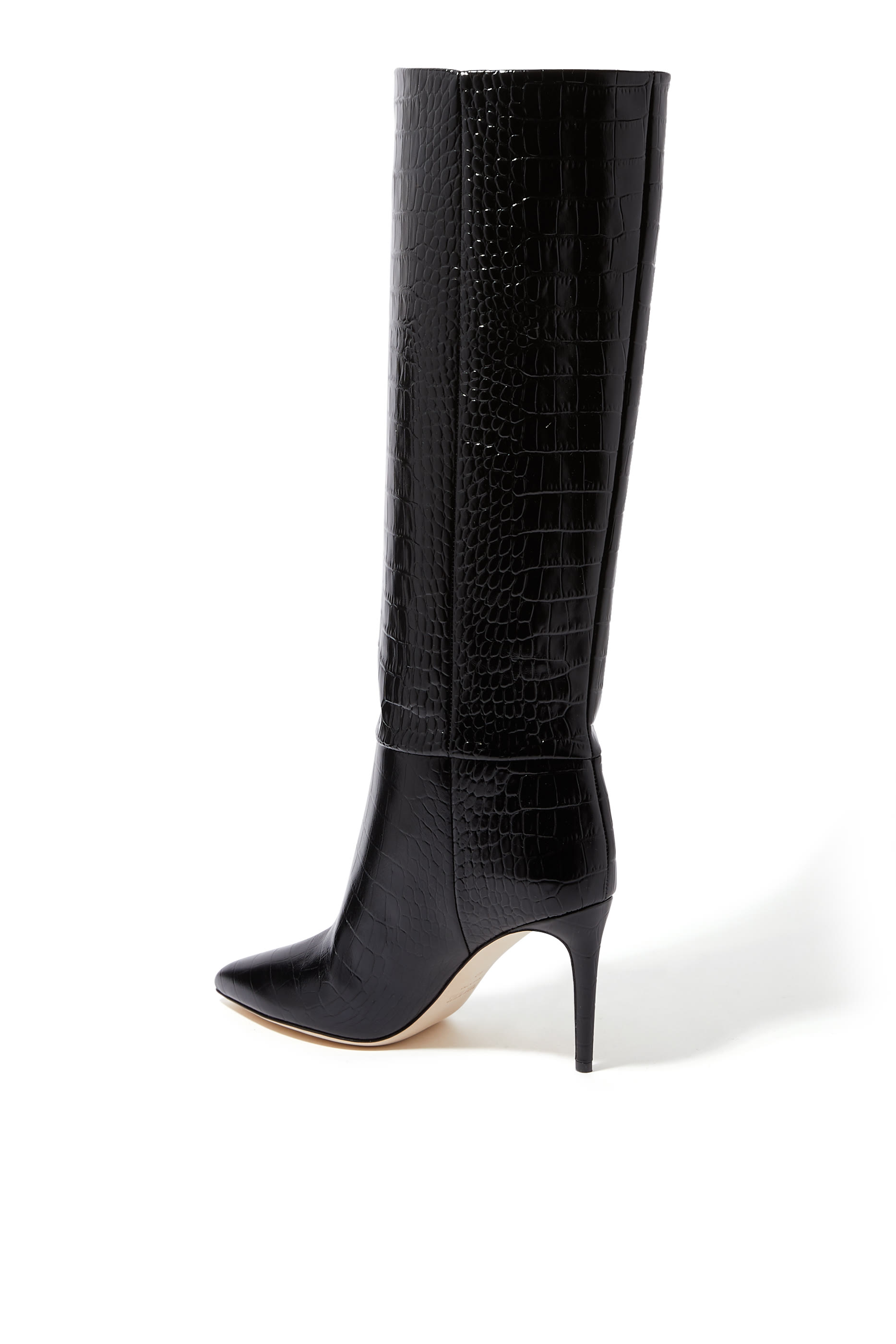 Croc Embossed Stiletto 85 Boots