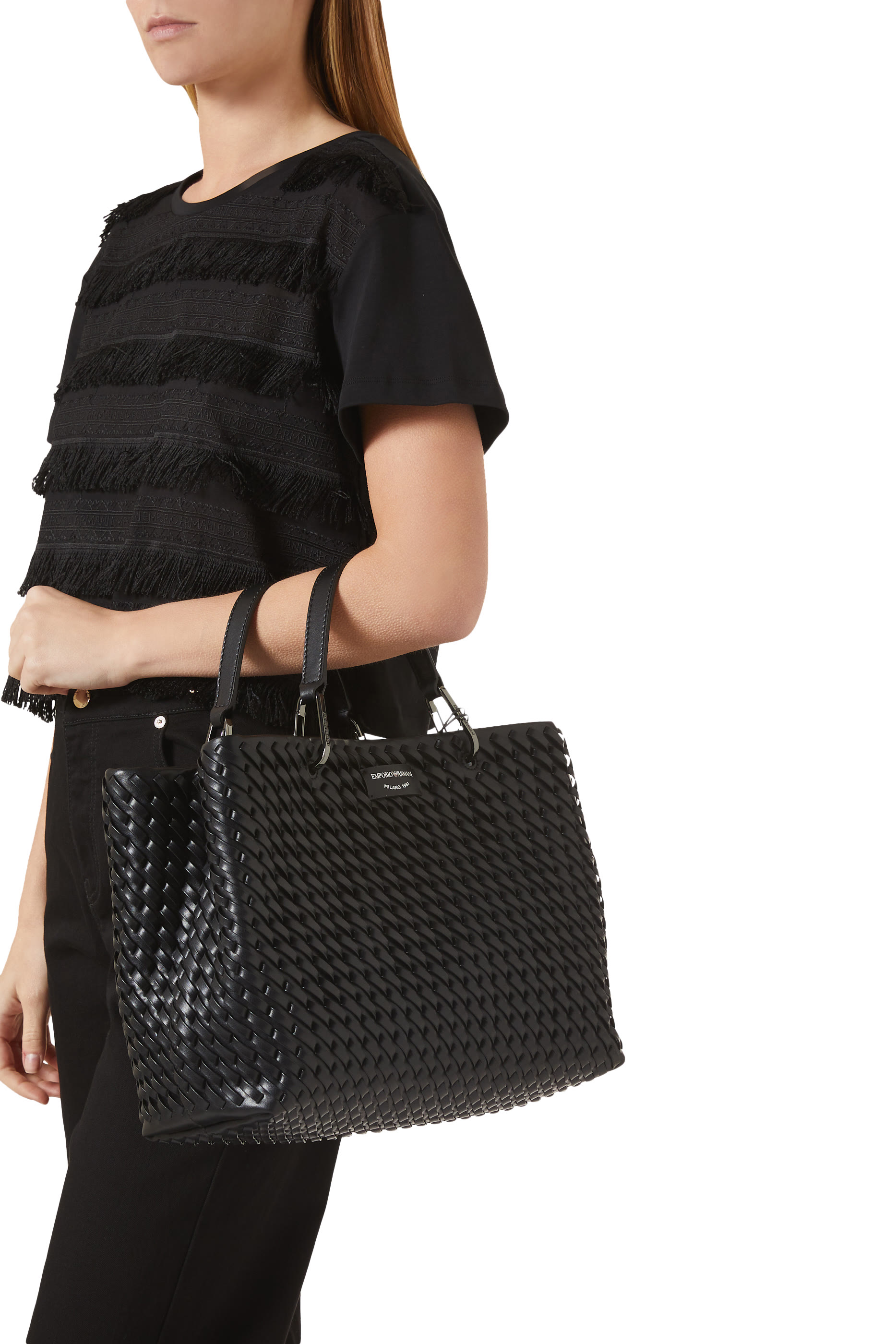 My EA Intertwined Shopper Bag