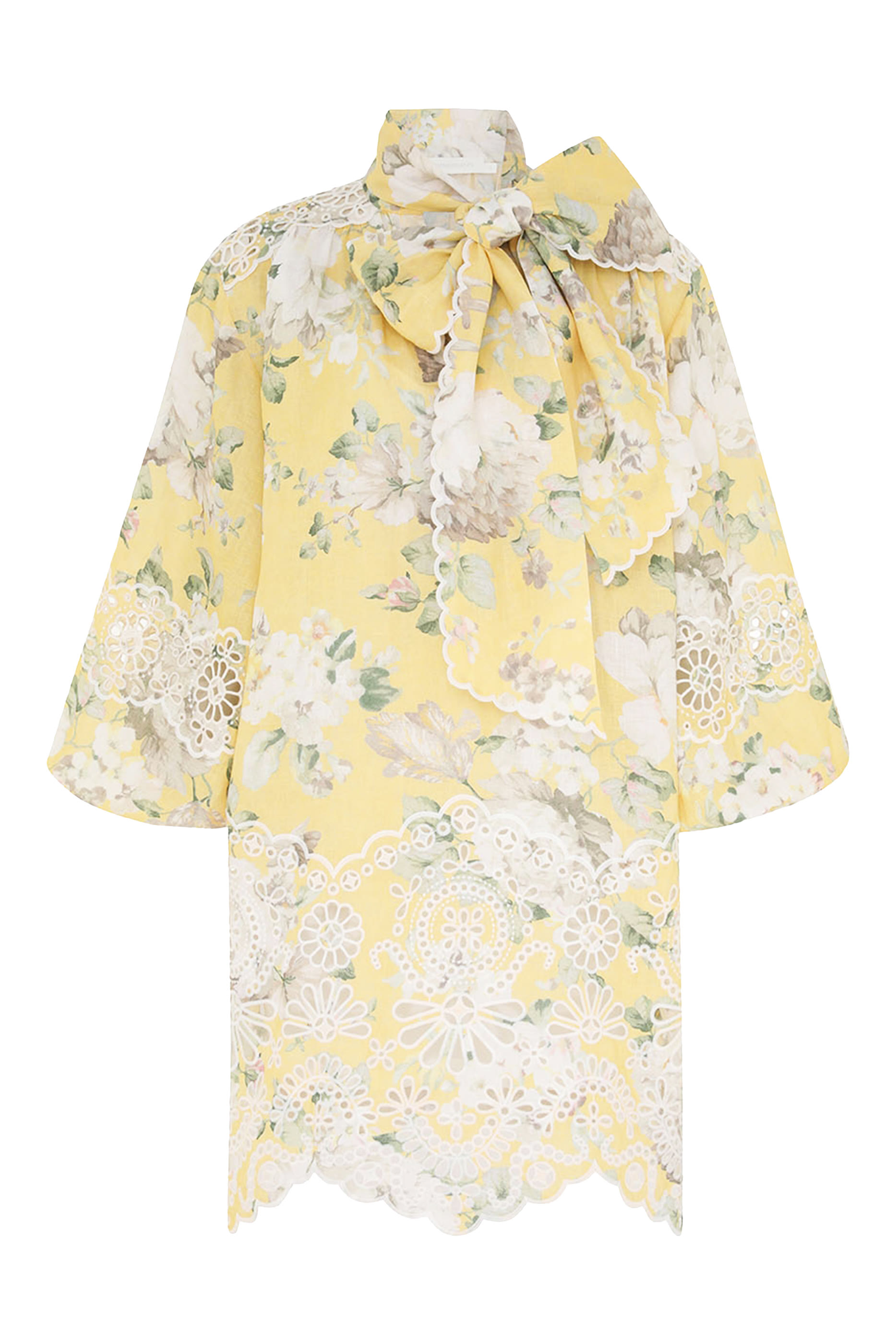 Acacia Broderie Tie Mini Dress