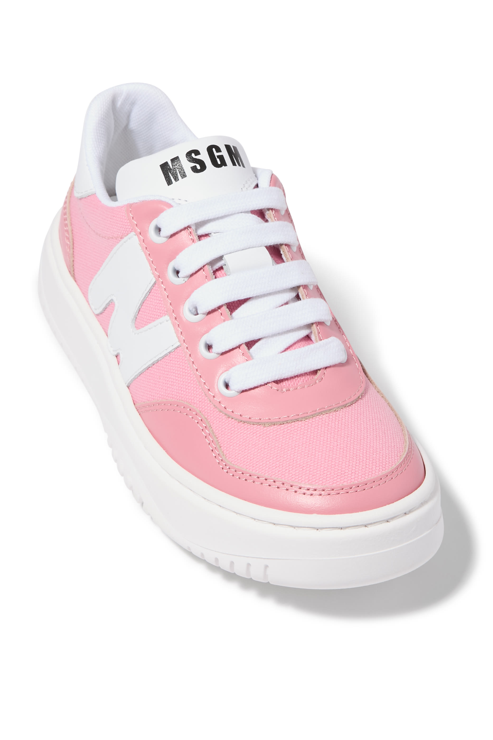 Kids Logo Leather Sneakers