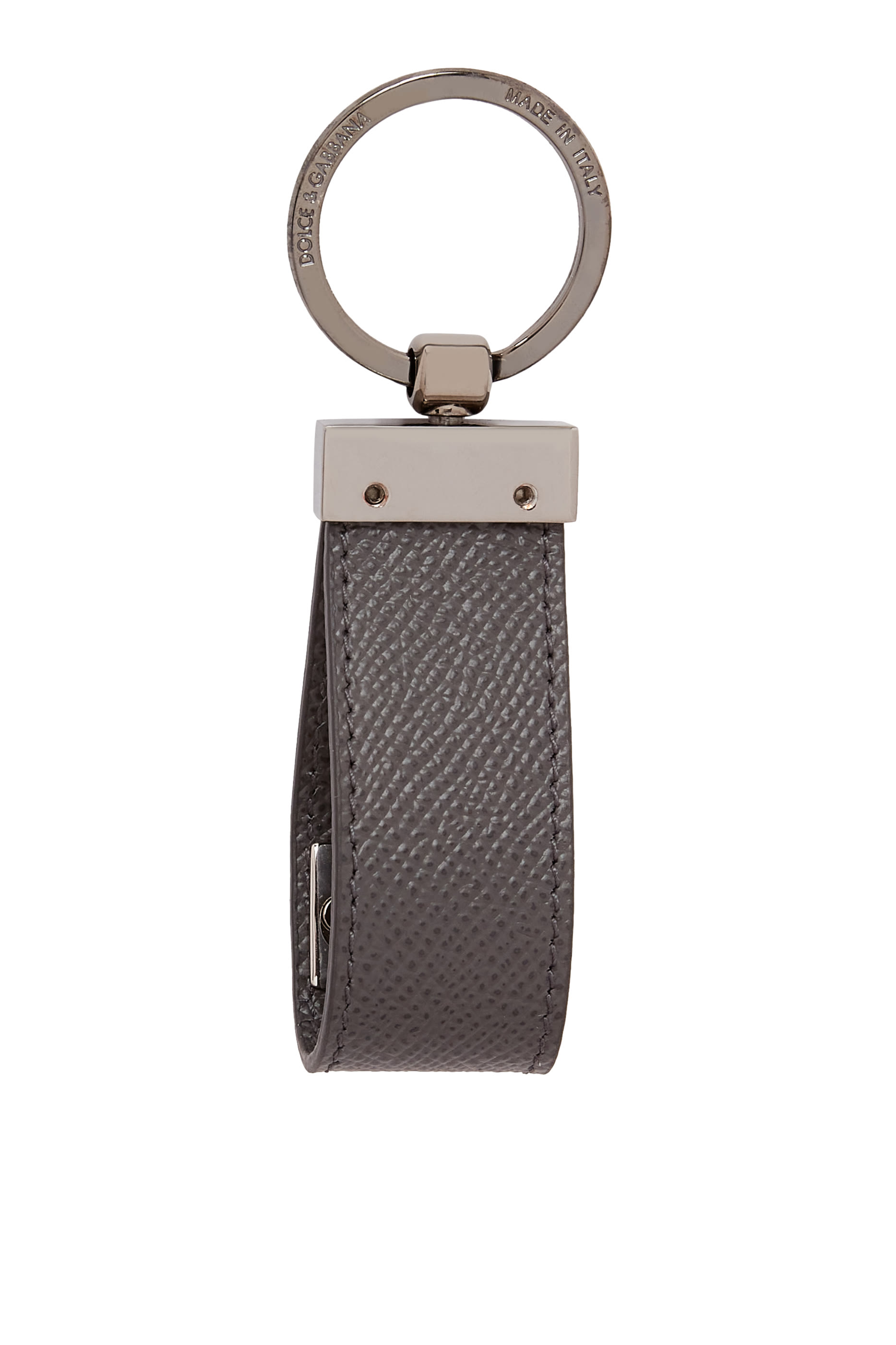 Logo Tag Calfskin Key Chain