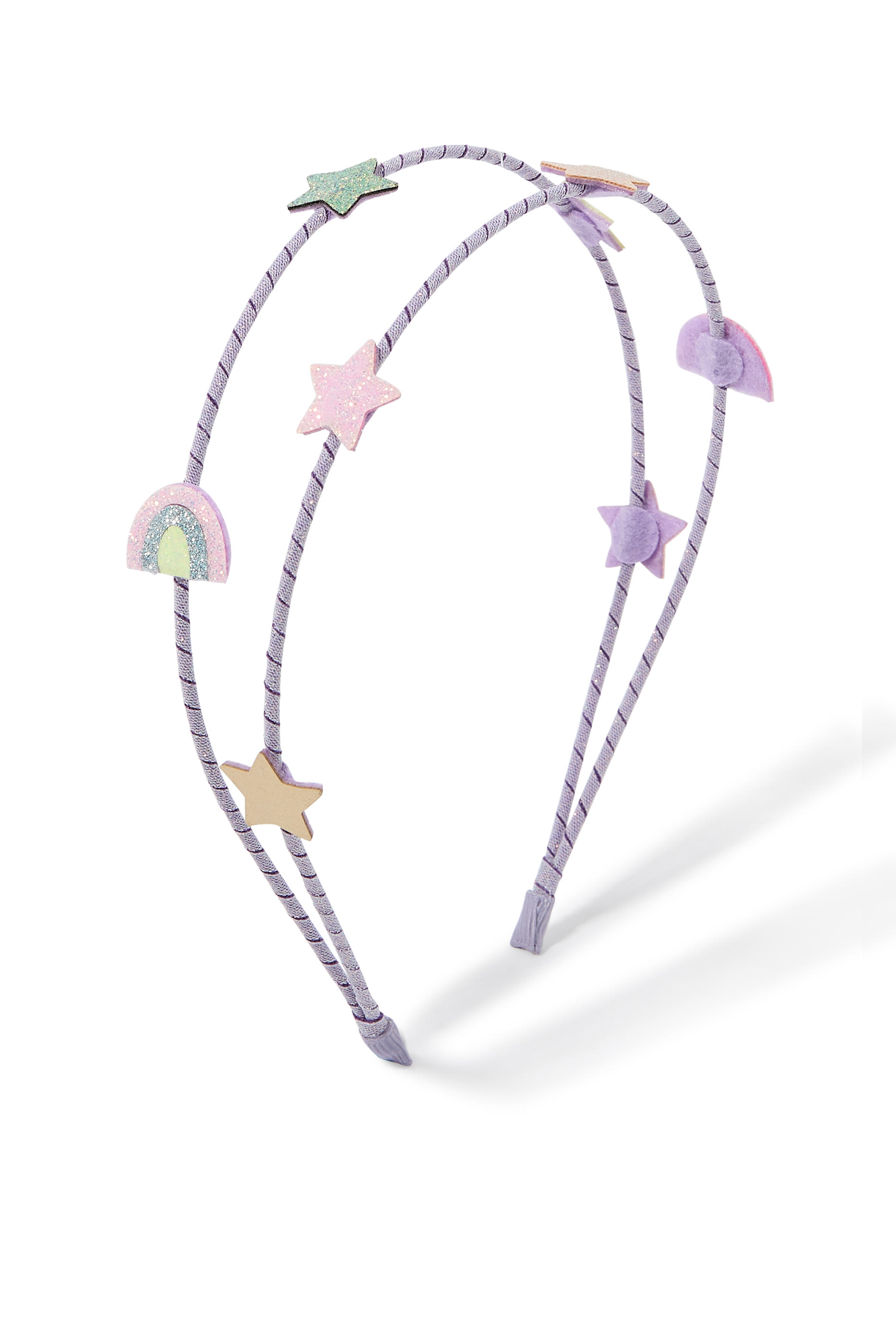 Kids Rainbow and Star Double Alice Band