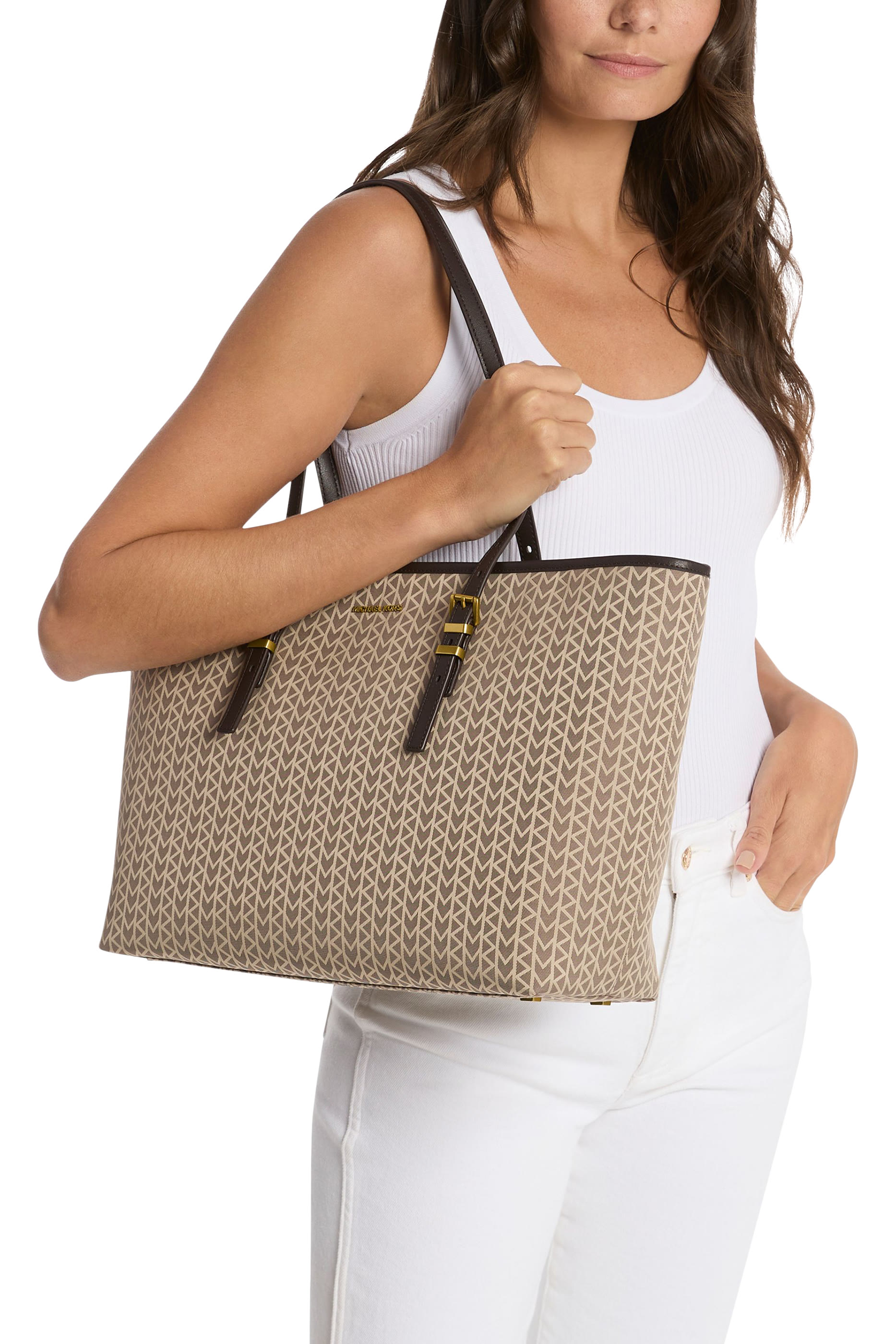 Quinn Large MK2000 Logo Jacquard TK Tote Bag