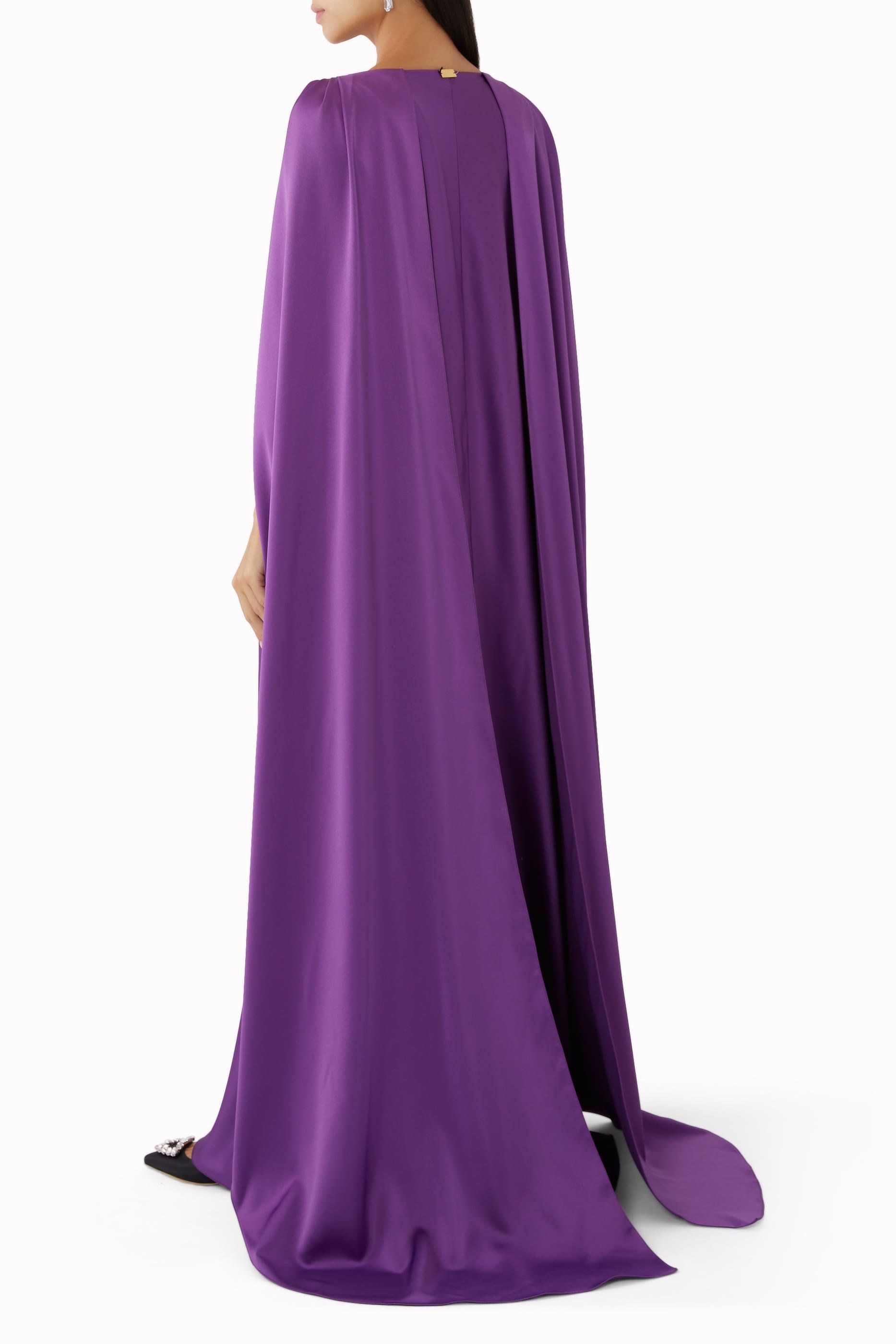 Wafa Cape Sleeves Dress