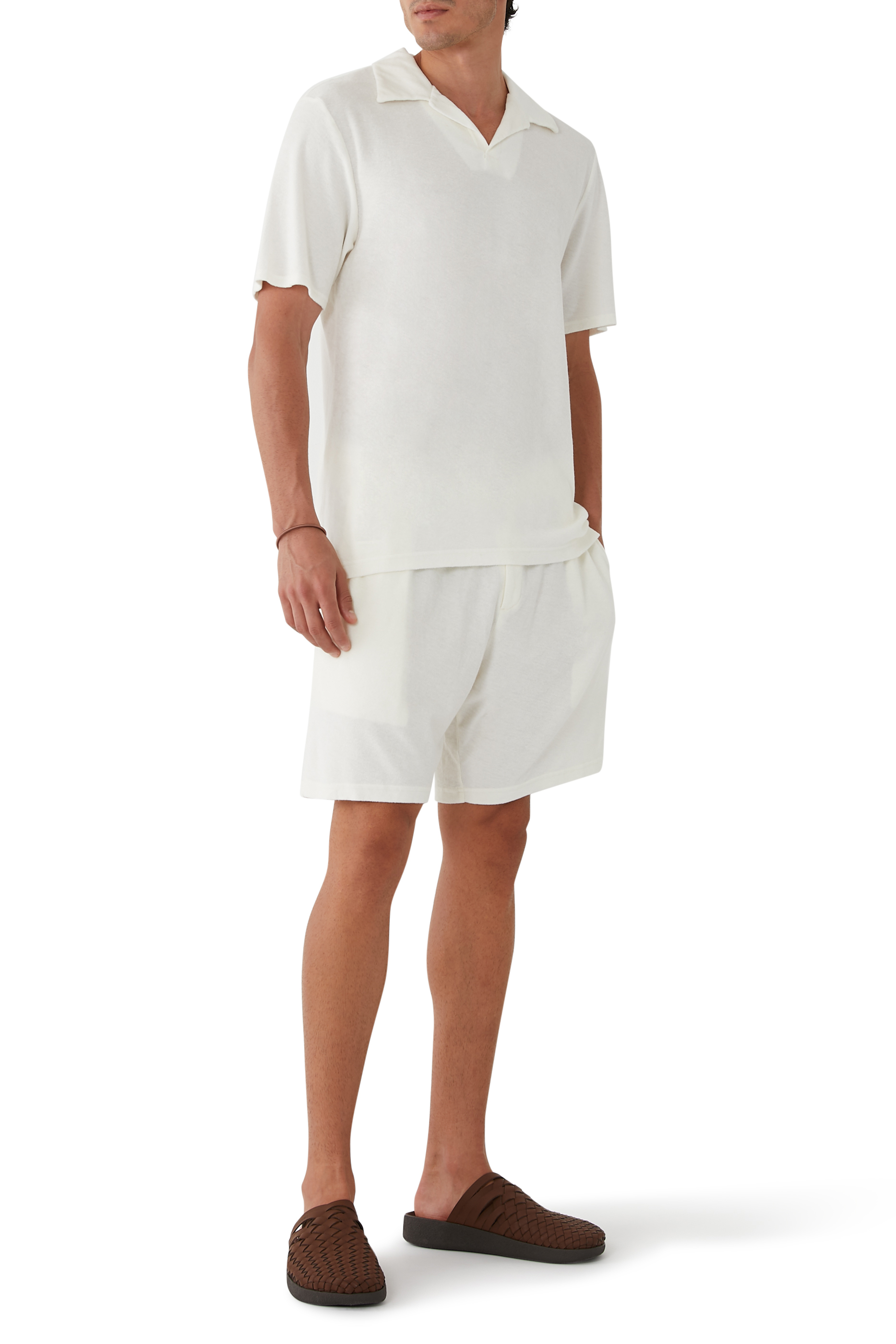 Faustino Terry Cotton Blend Polo