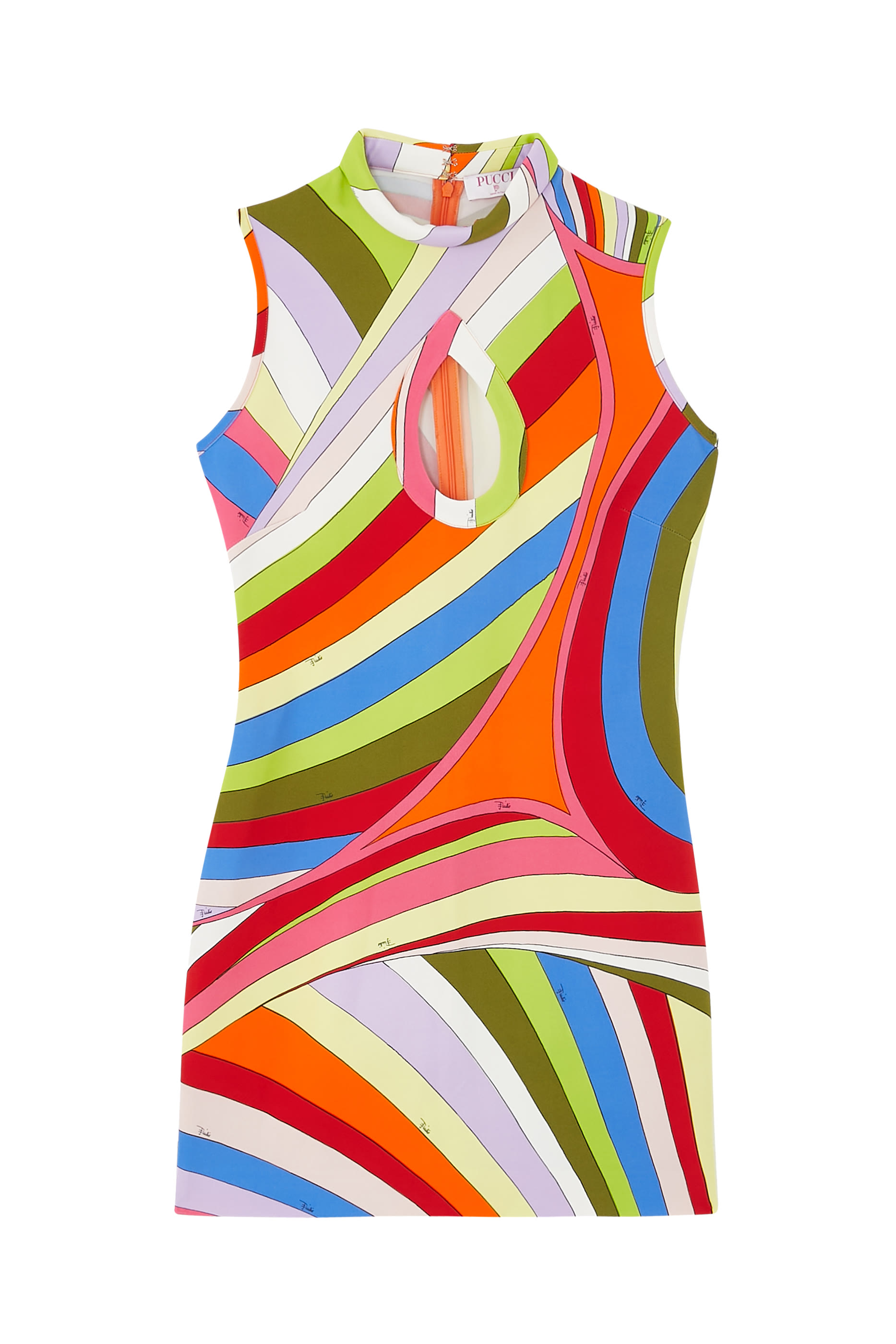 Iride-Print Mini Dress