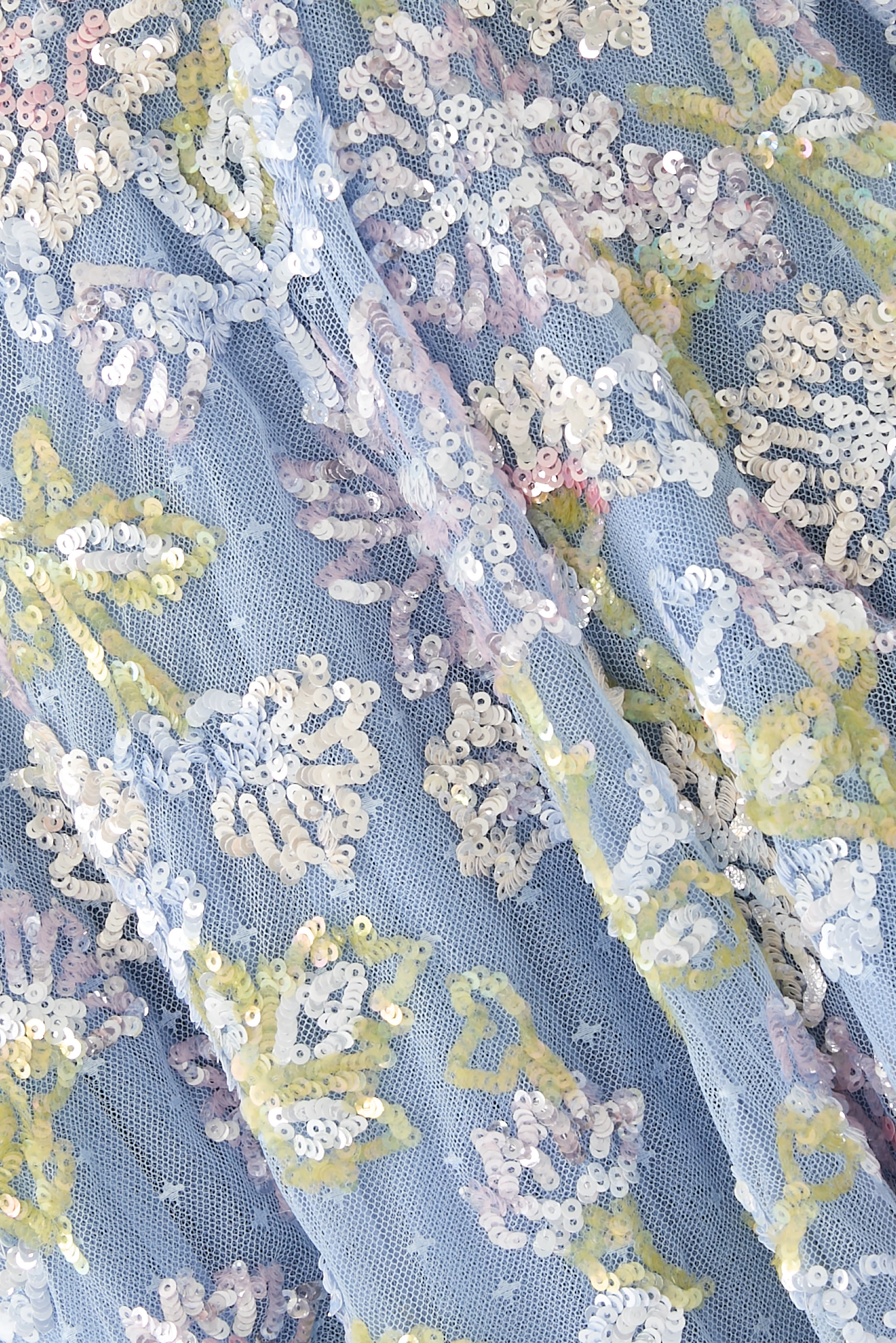 Sequin Dandelion Ruffle Ballerina Dress