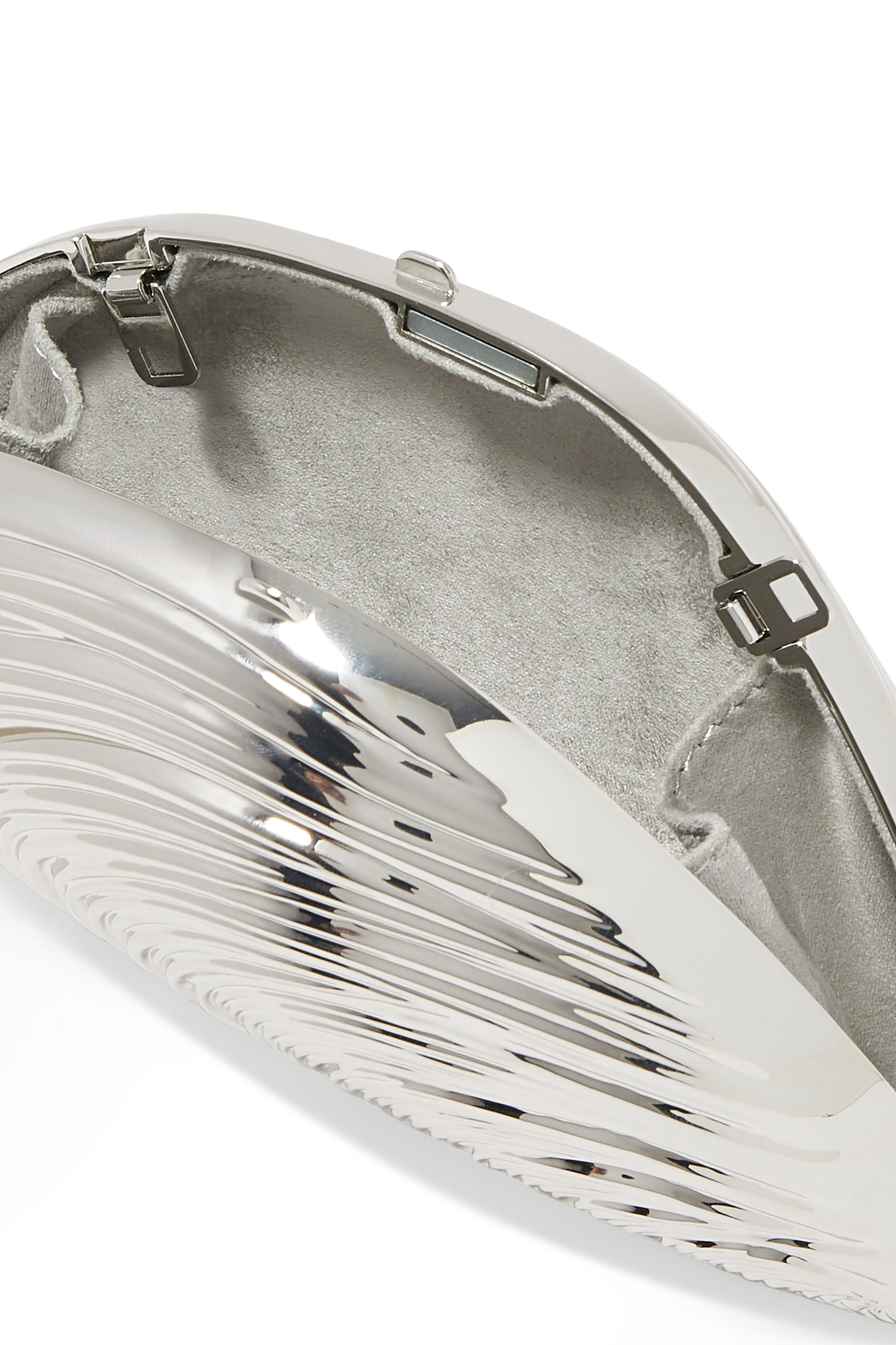 Bridget Mini Metal Oyster Shell Clutch