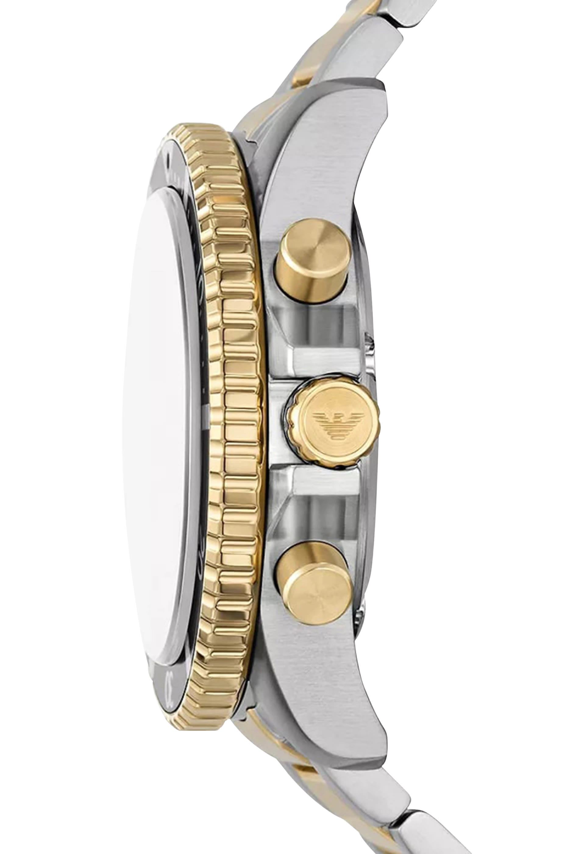 World Explorer Solar-Powered Chronograph Two-Tone Stainless Steel Watch