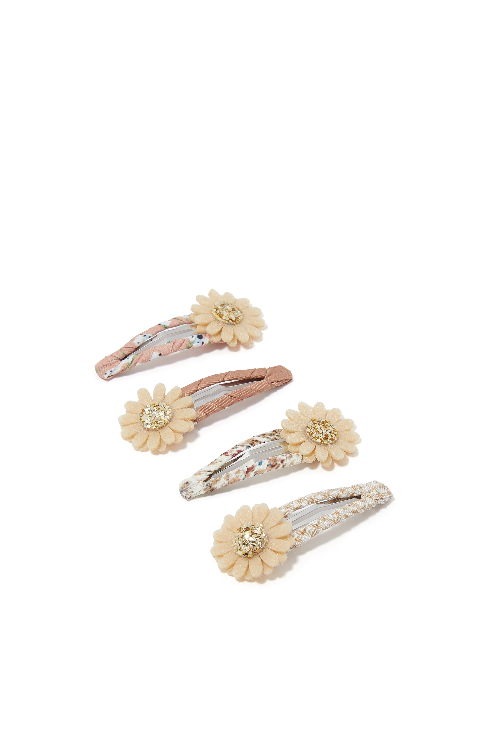 Kids Daisy Clic Clac Clips, Set of 4