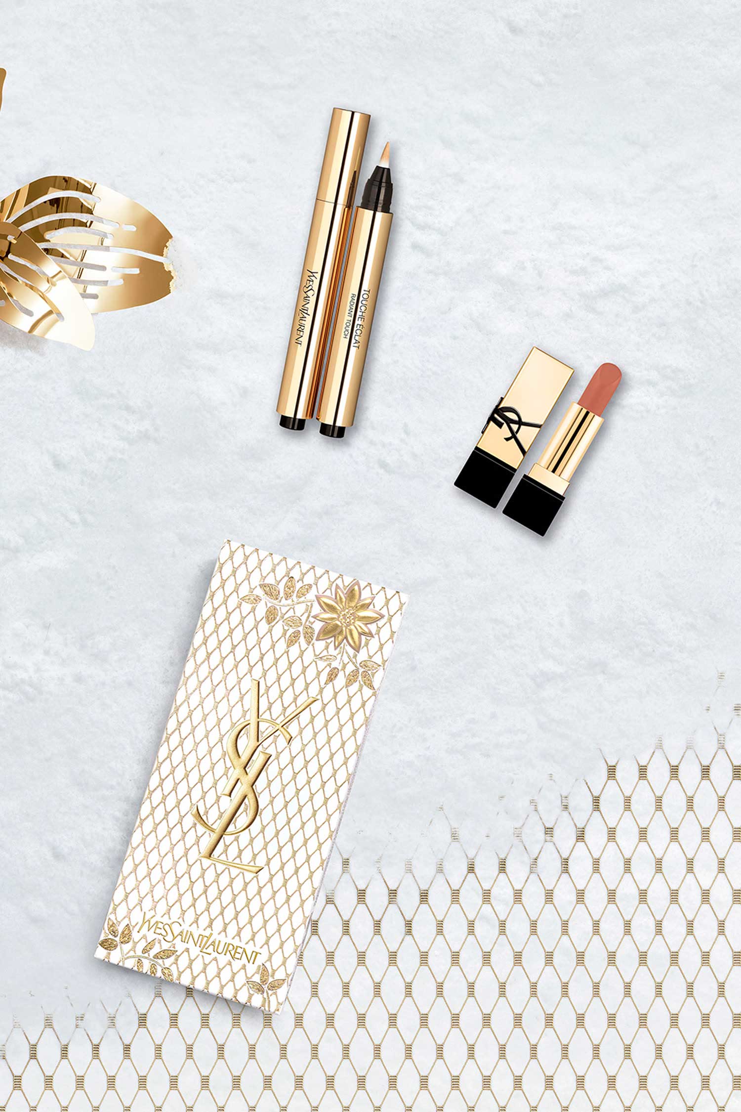 Touche Eclat & Mini Rouge Pur Couture Lipstick Holiday Gift Set