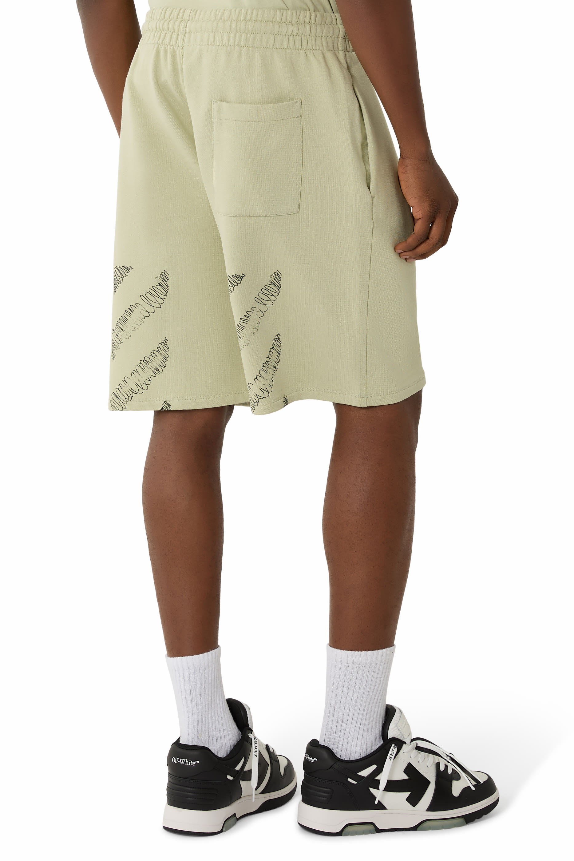 Scribble Diagonal Skate Sweatshorts